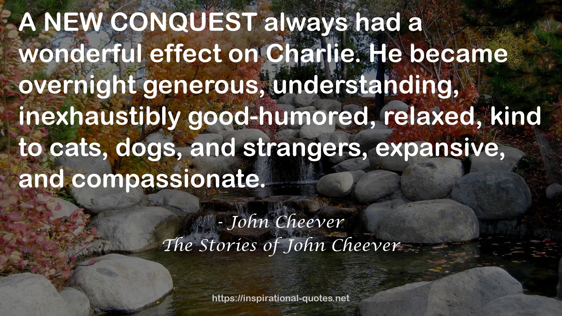 The Stories of John Cheever QUOTES