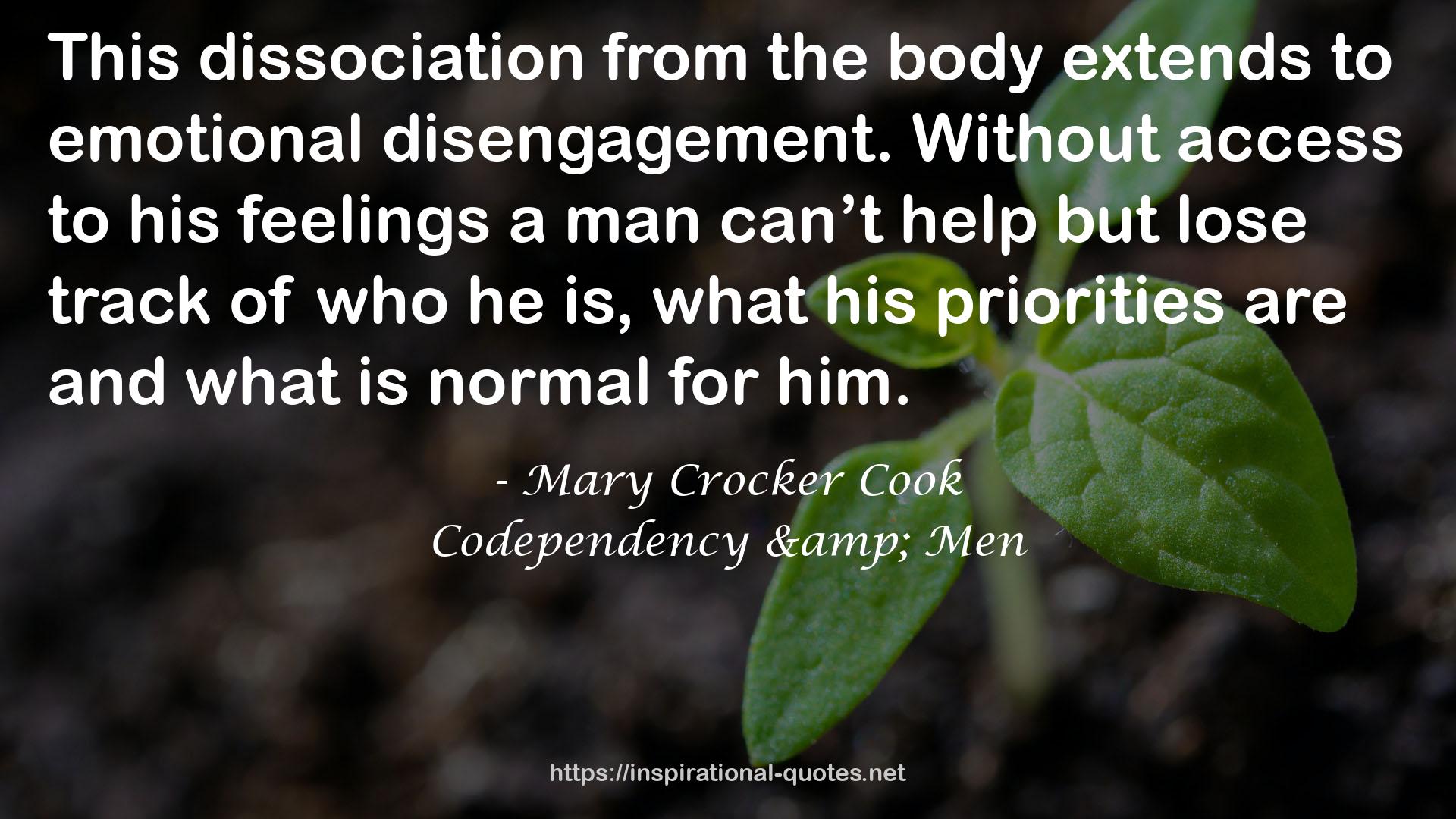 Codependency & Men QUOTES