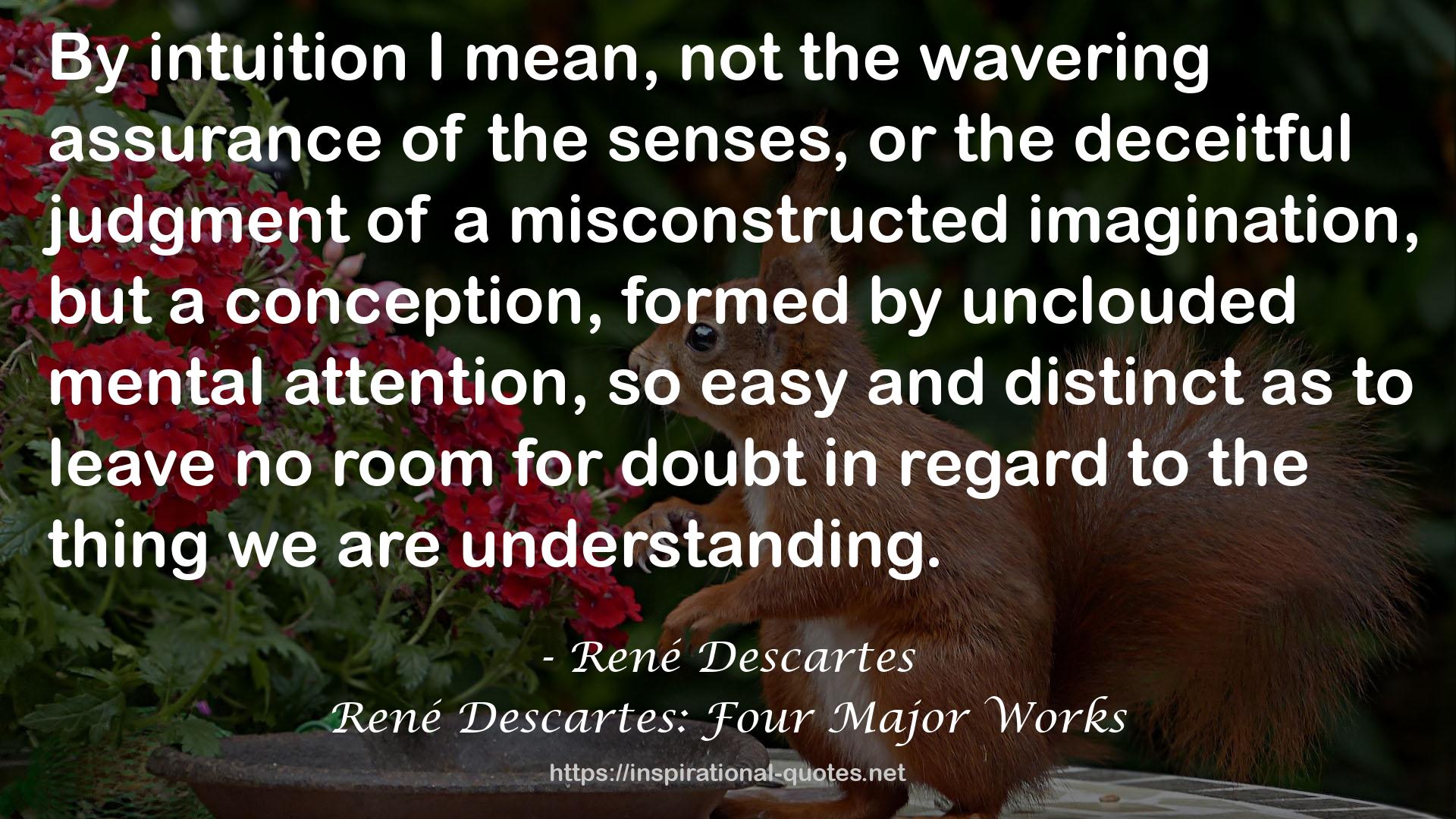 René Descartes: Four Major Works QUOTES