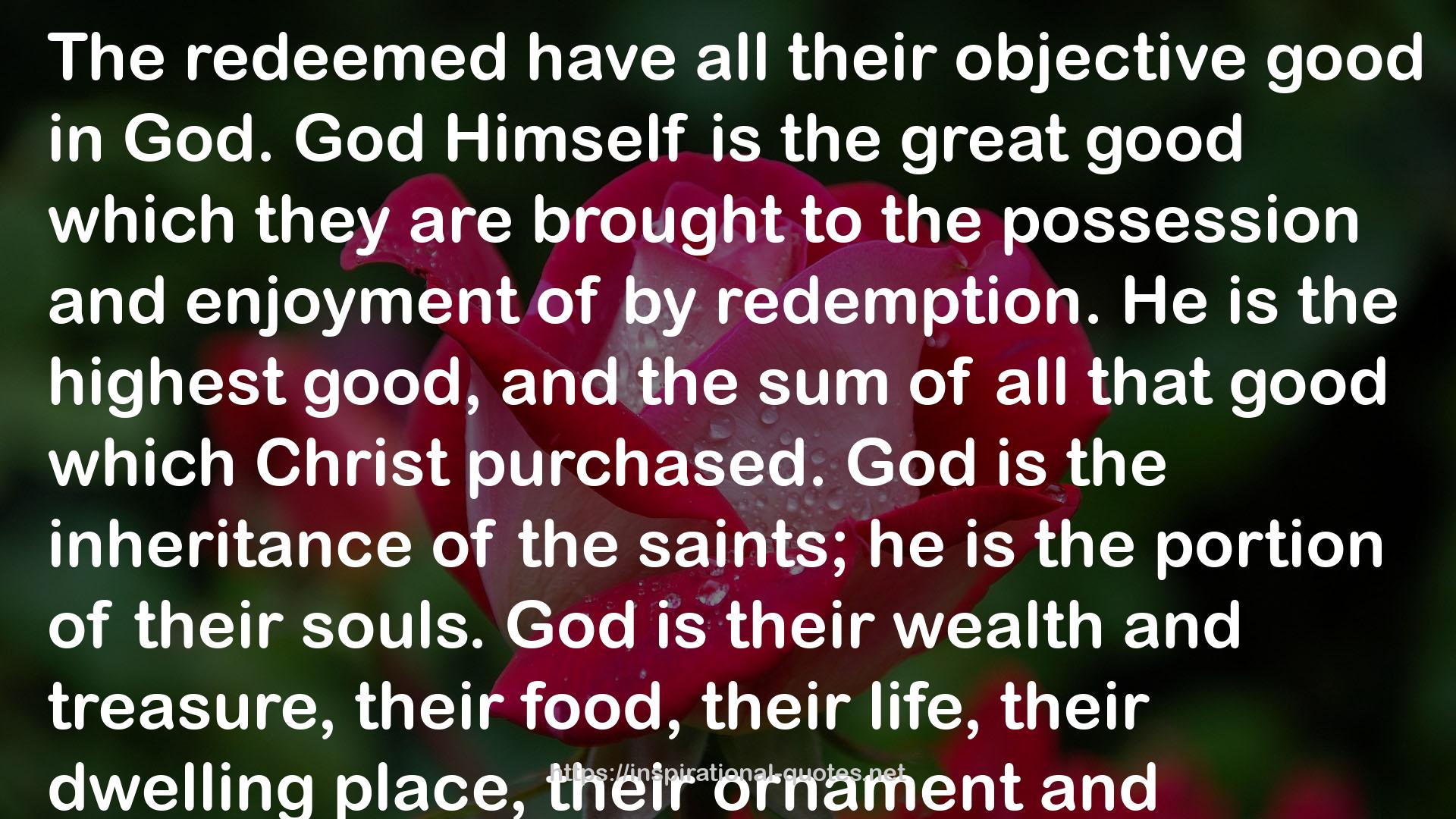 The Satisfied Soul: Showing the Supremacy of God in All of Life QUOTES