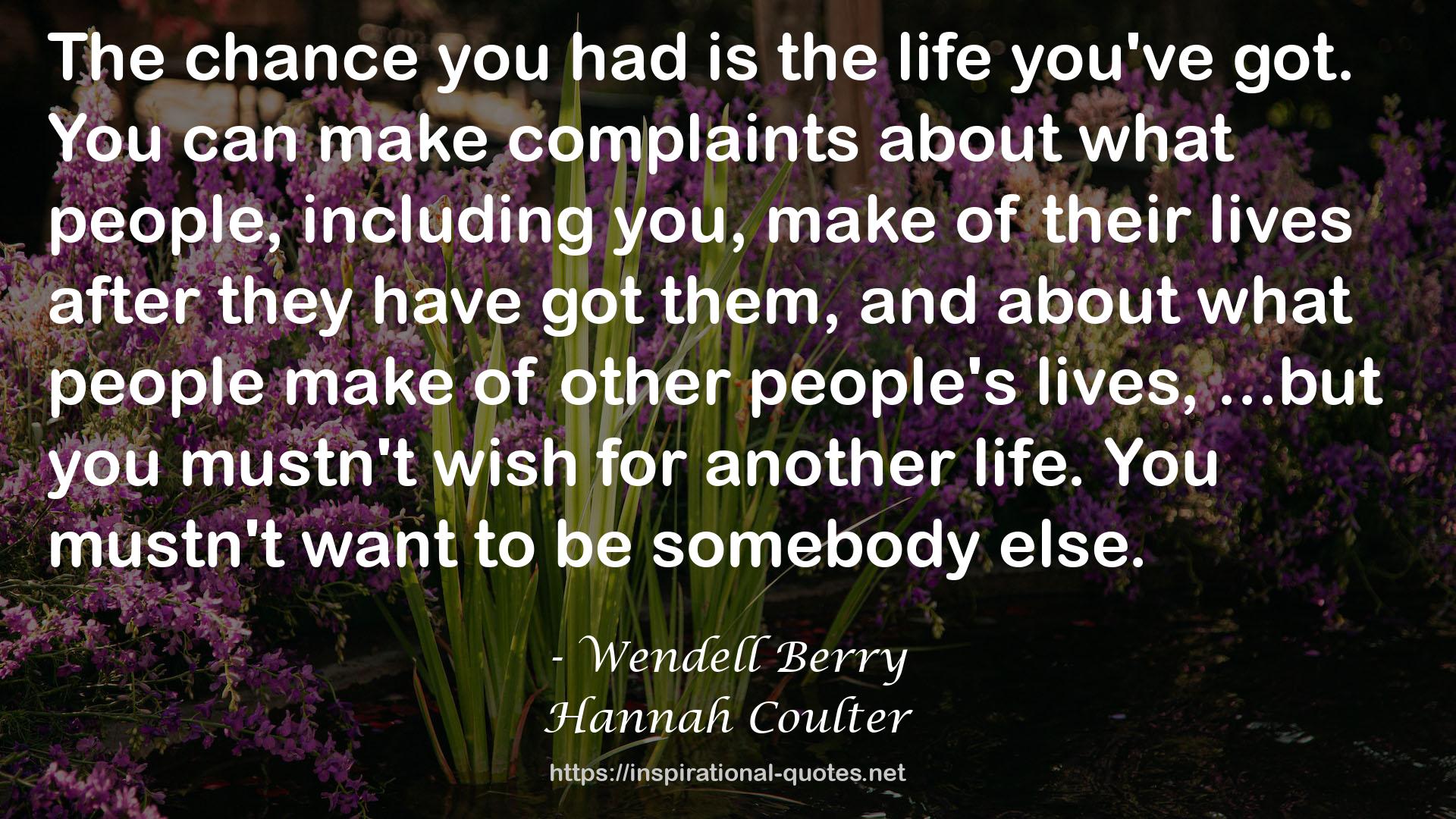 Hannah Coulter QUOTES