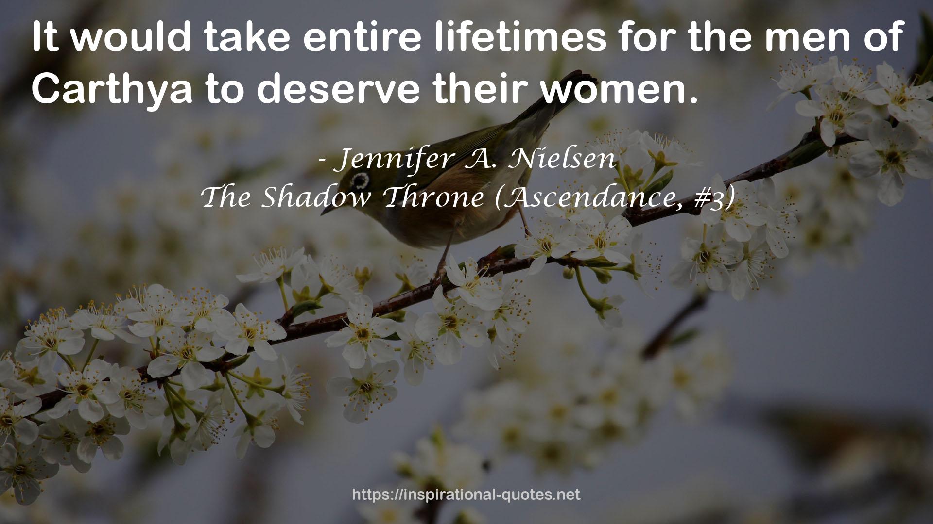 The Shadow Throne (Ascendance, #3) QUOTES