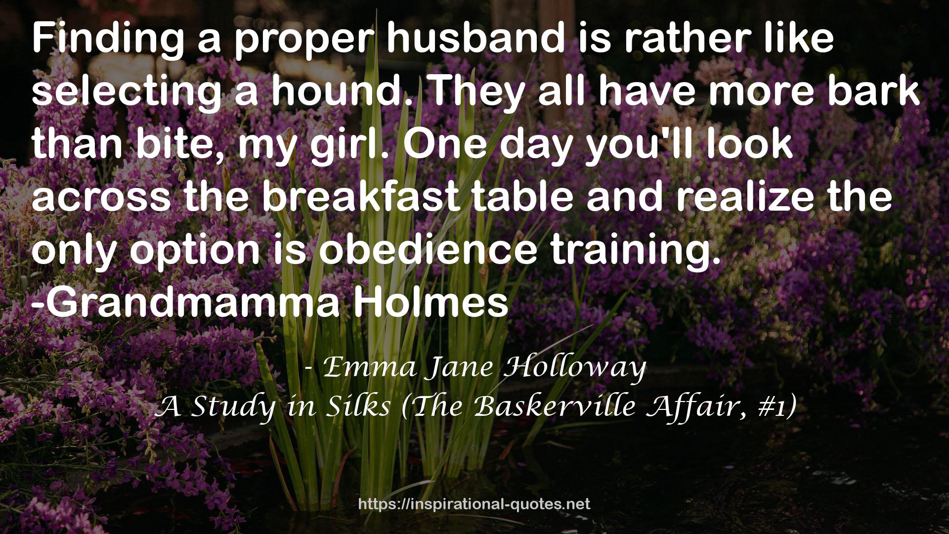 a proper husband  QUOTES