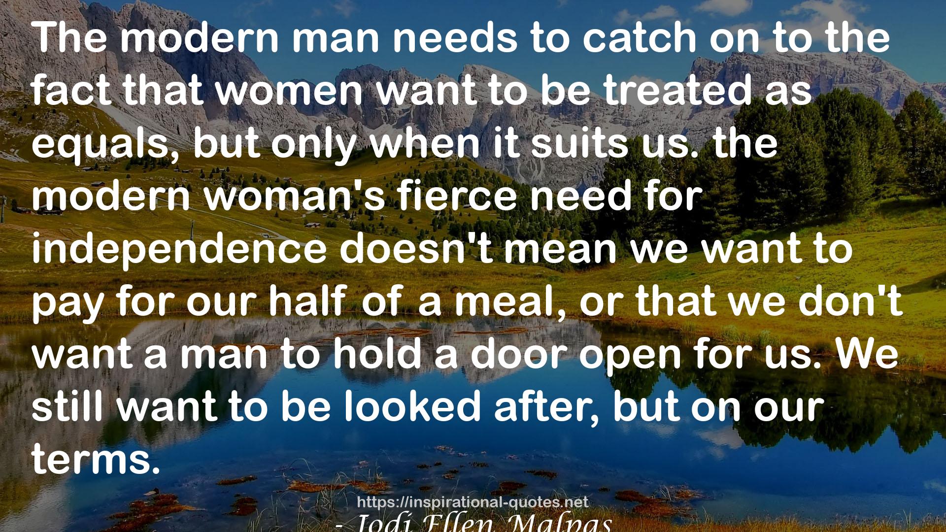 the modern woman's fierce need  QUOTES