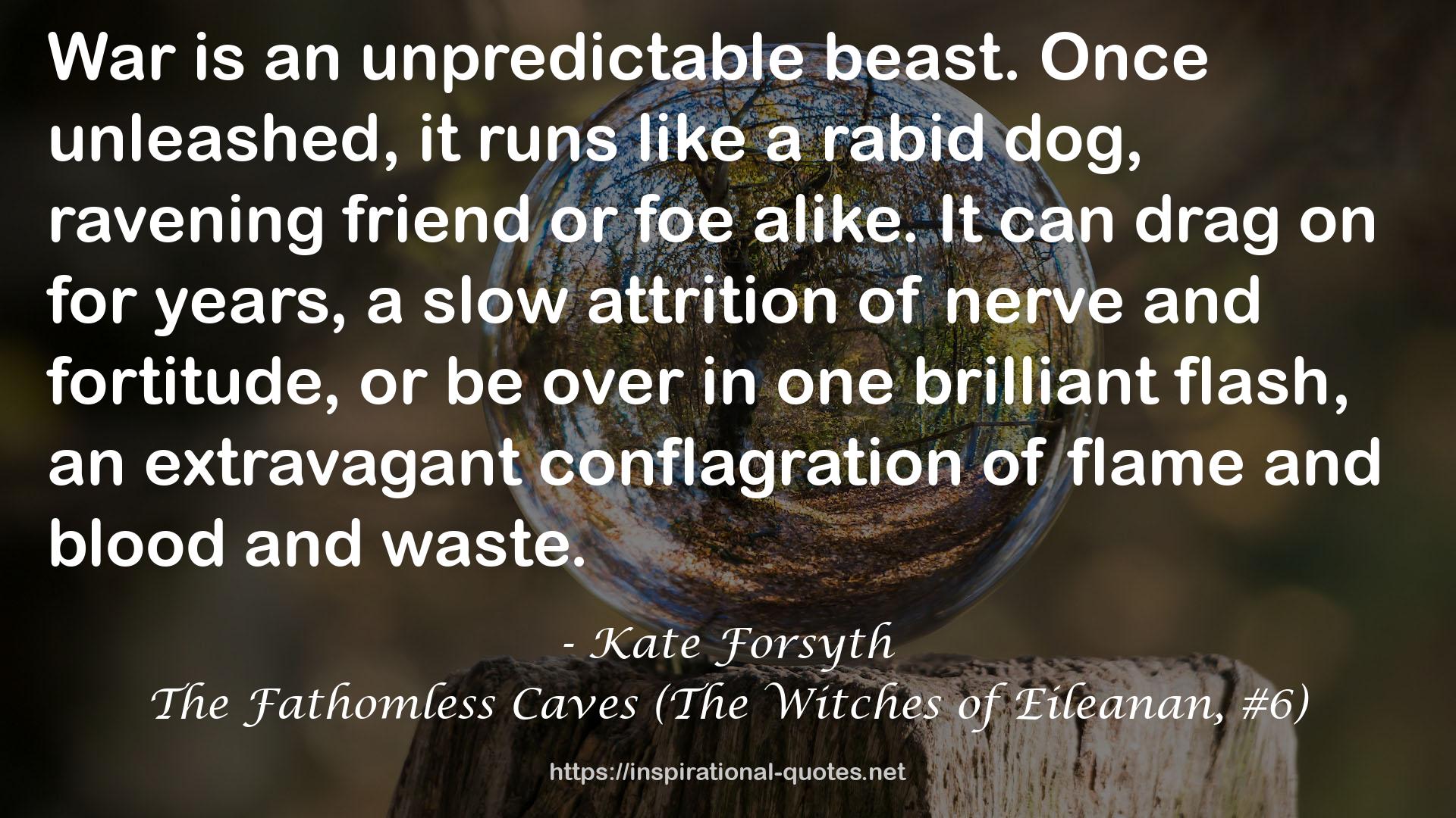 The Fathomless Caves (The Witches of Eileanan, #6) QUOTES