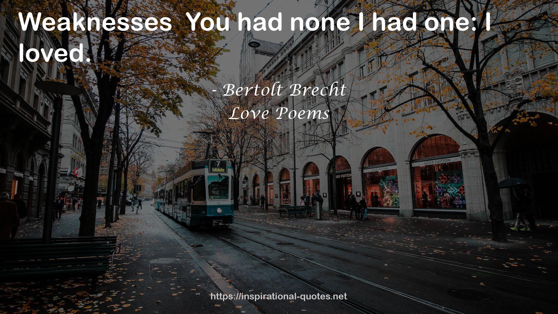 Love Poems QUOTES