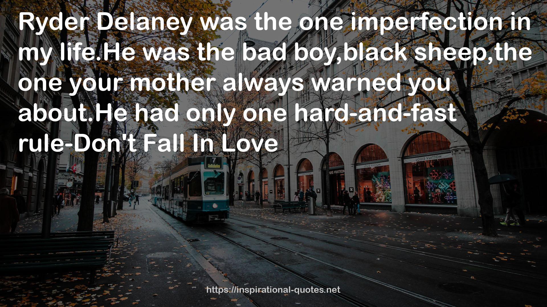 the one imperfection  QUOTES