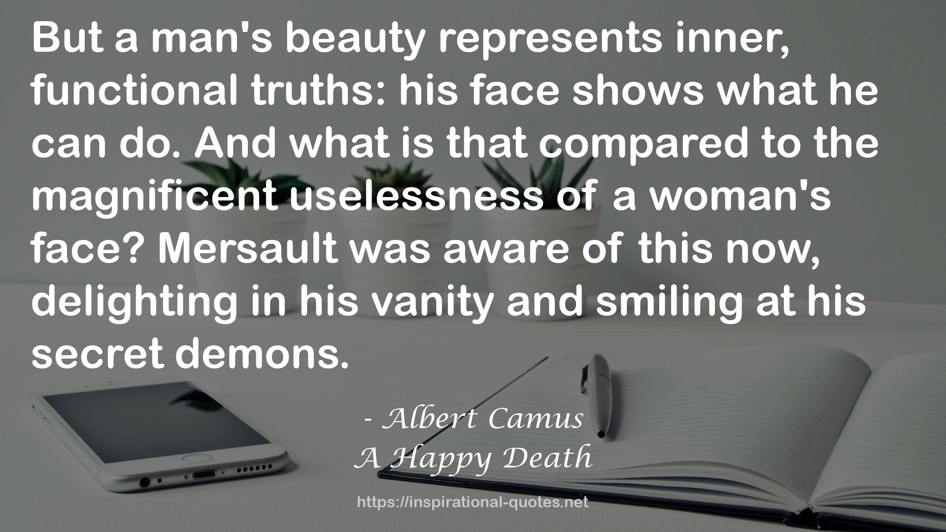a man's beauty  QUOTES