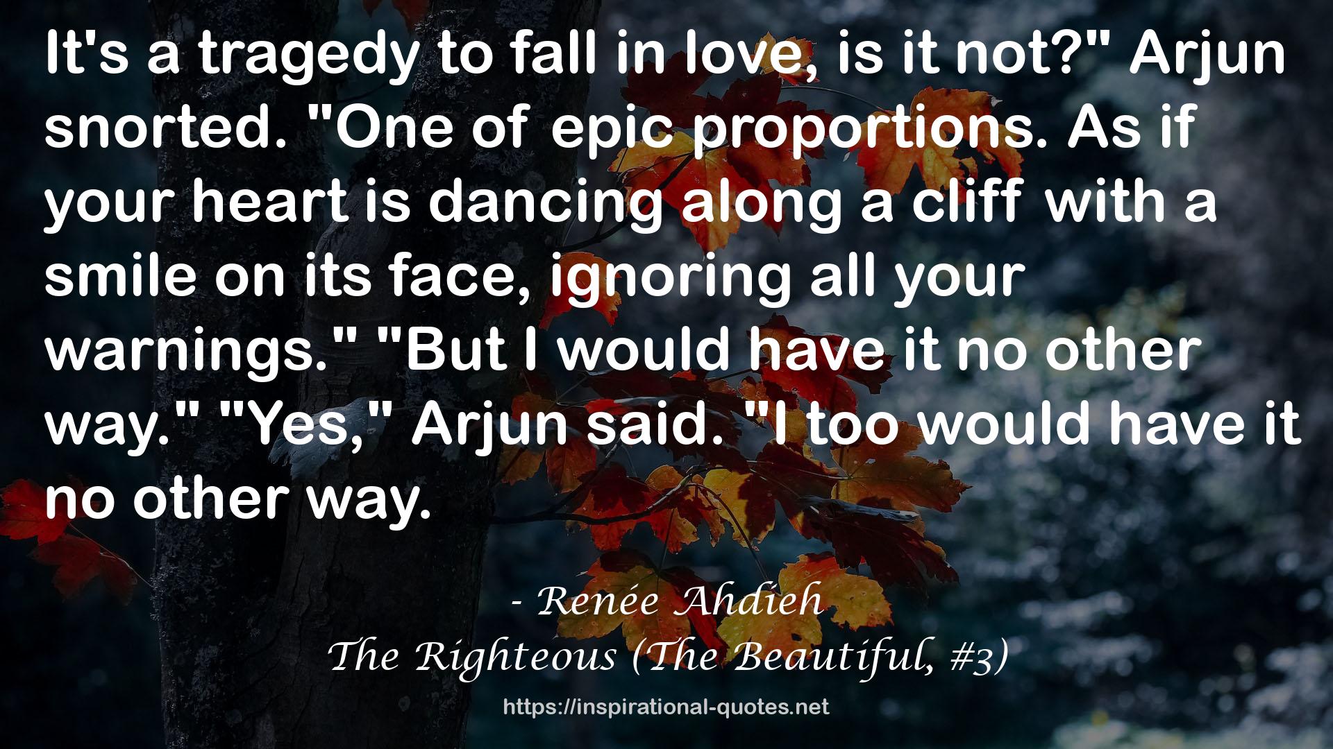 The Righteous (The Beautiful, #3) QUOTES