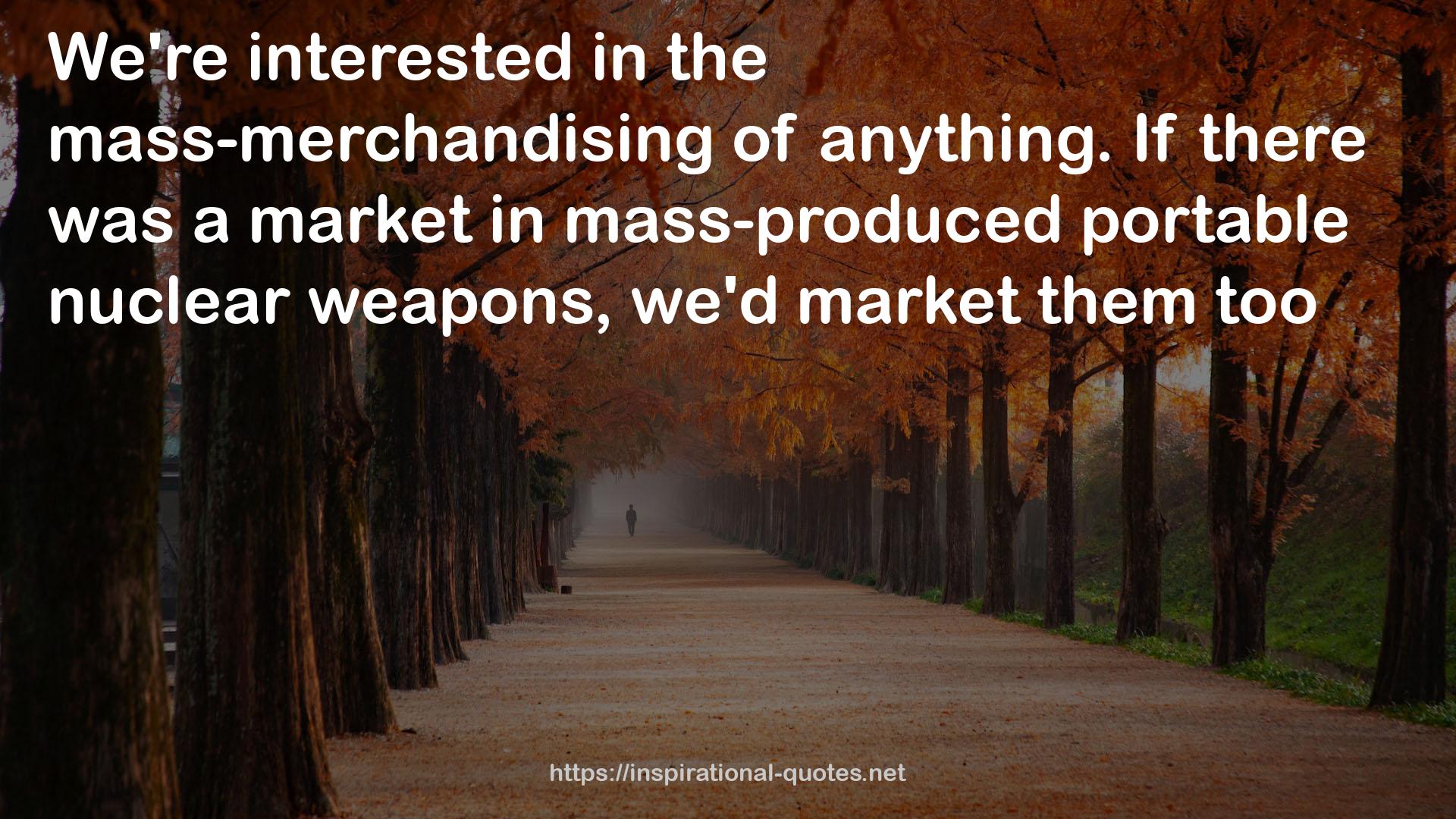 the mass-merchandising  QUOTES