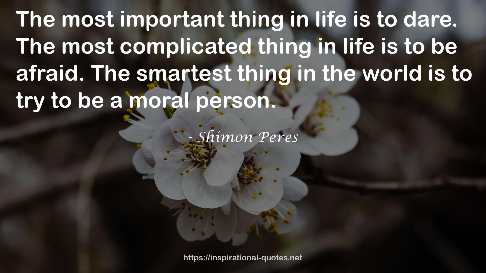 Shimon Peres QUOTES