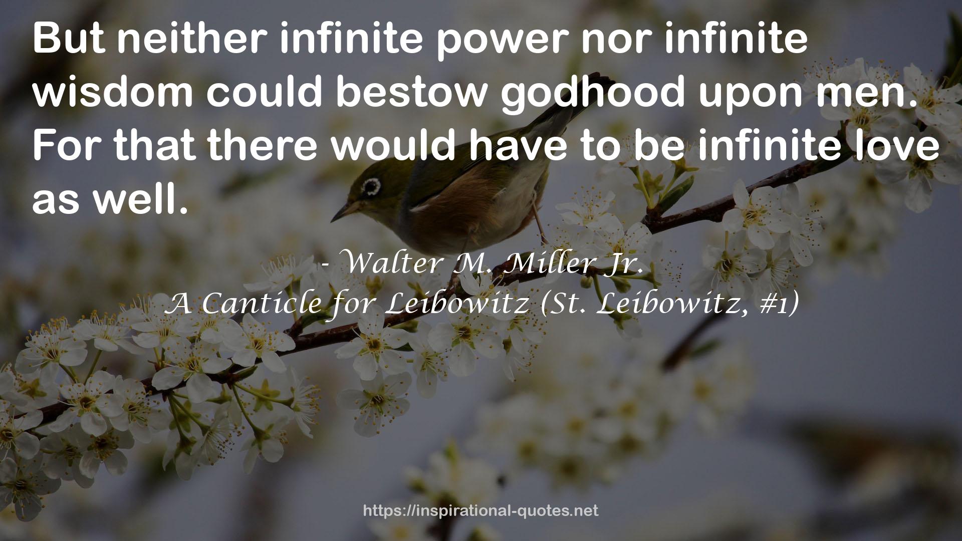 neither infinite power  QUOTES