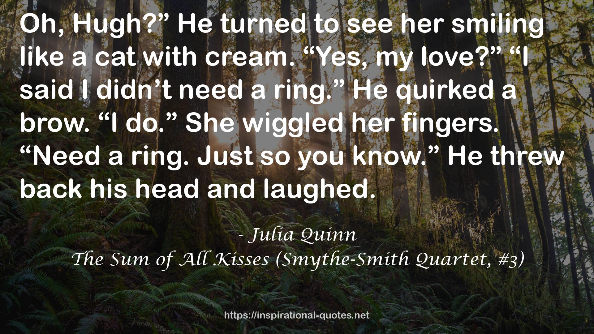 The Sum of All Kisses (Smythe-Smith Quartet, #3) QUOTES