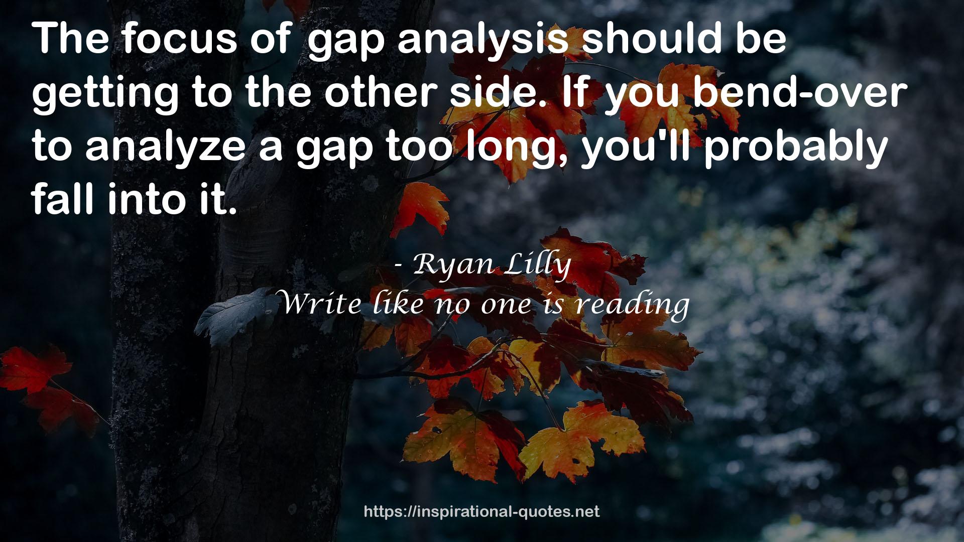 gap analysis  QUOTES