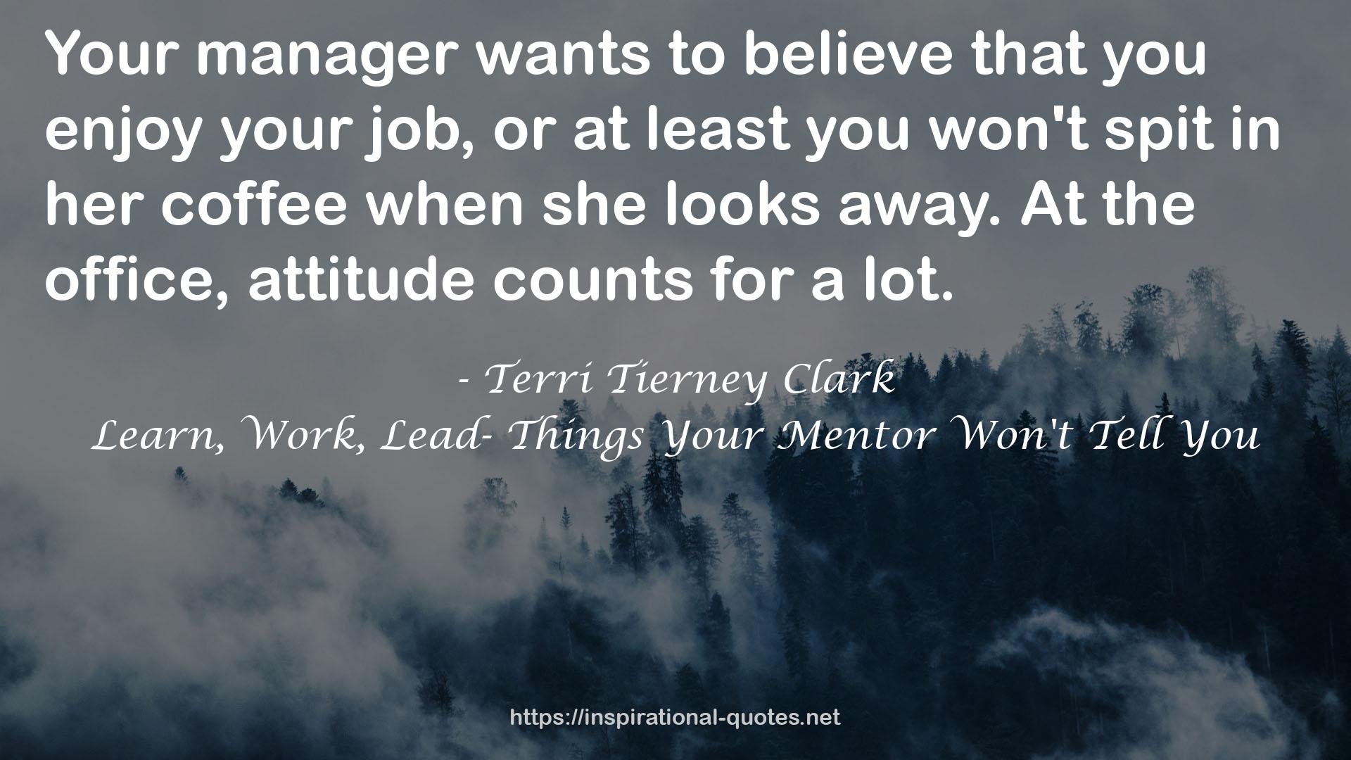 Terri Tierney Clark QUOTES