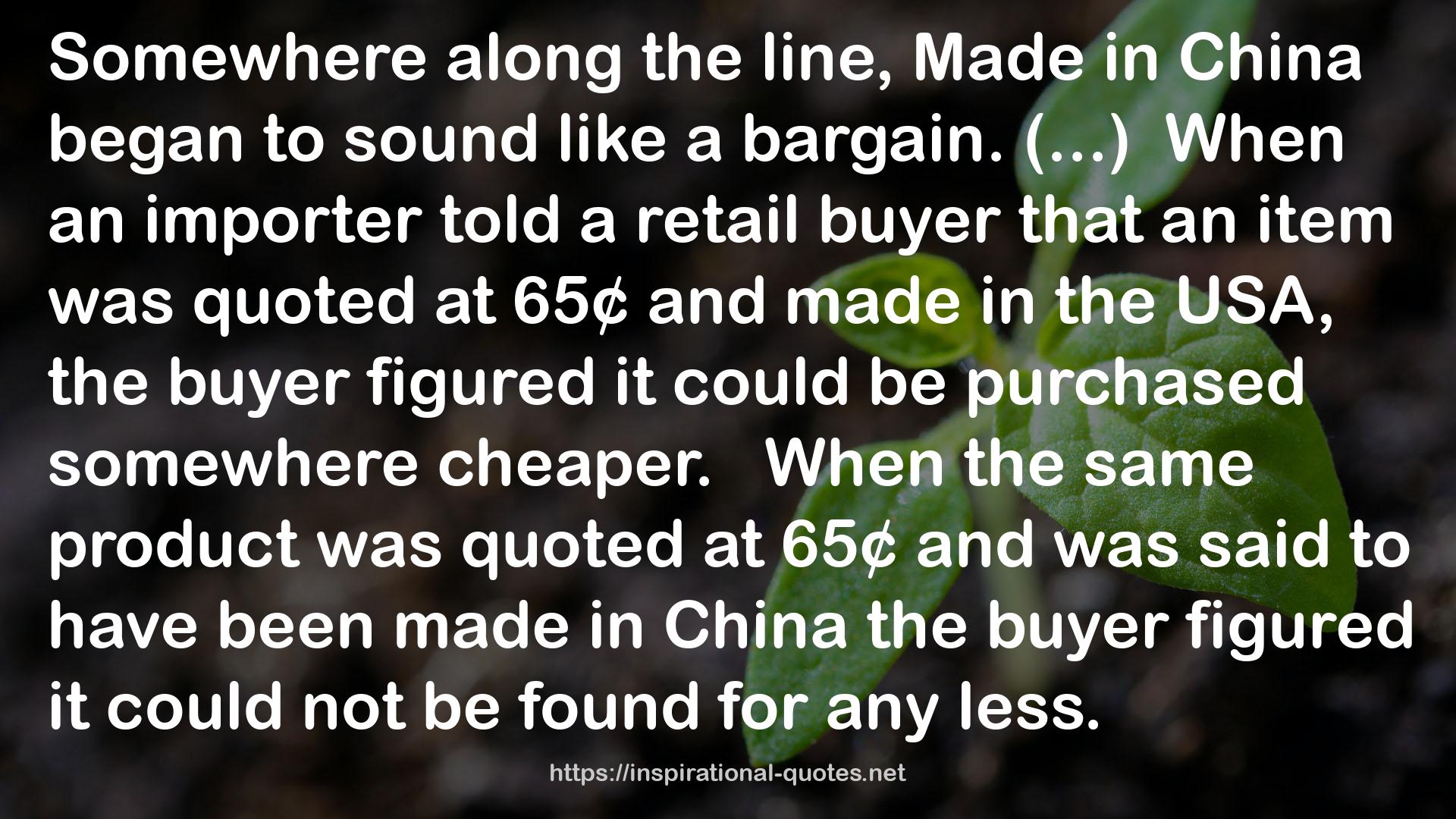 Poorly Made in China: An Insider's Account of the Tactics Behind China's Production Game QUOTES