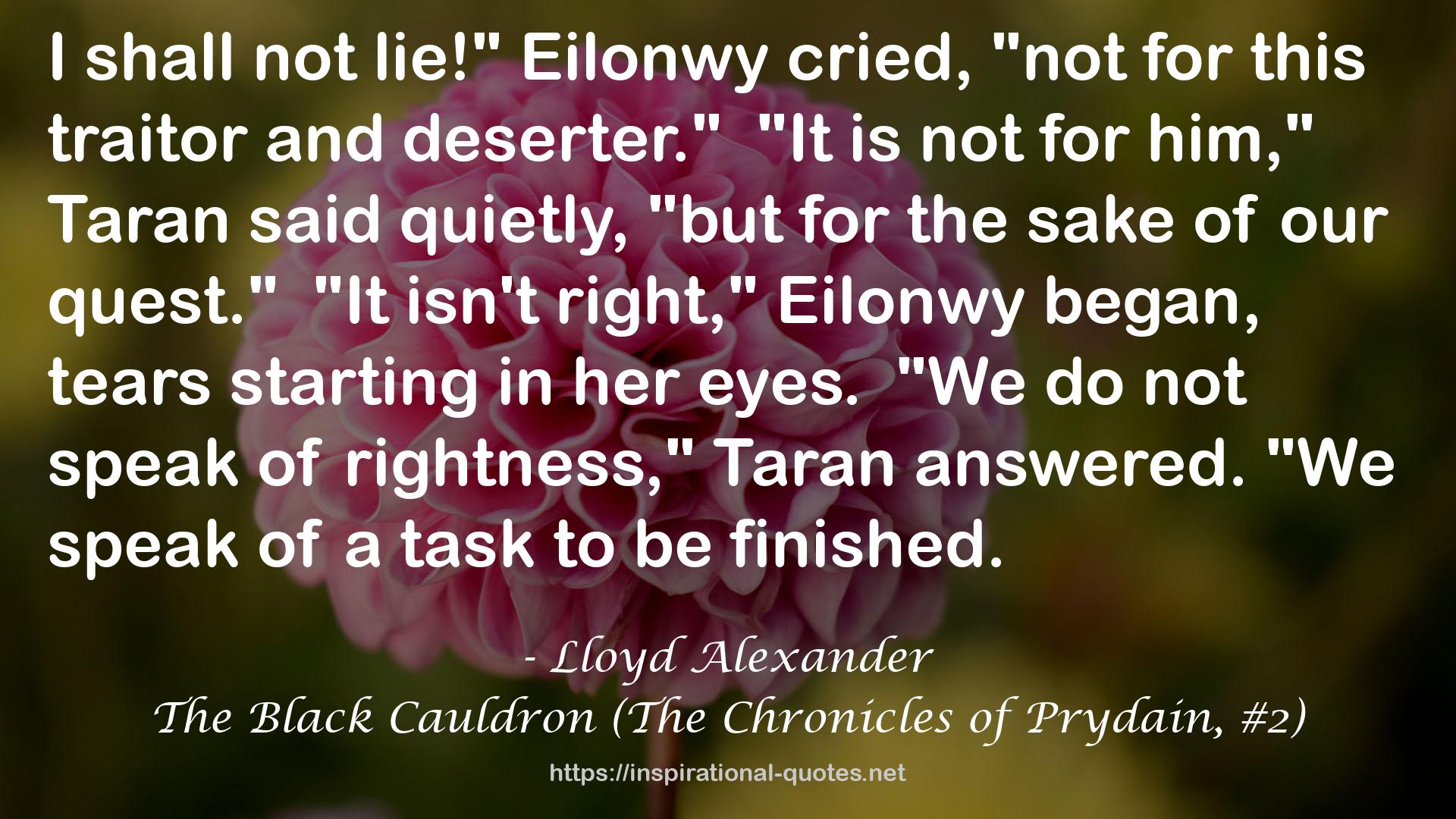 The Black Cauldron (The Chronicles of Prydain, #2) QUOTES
