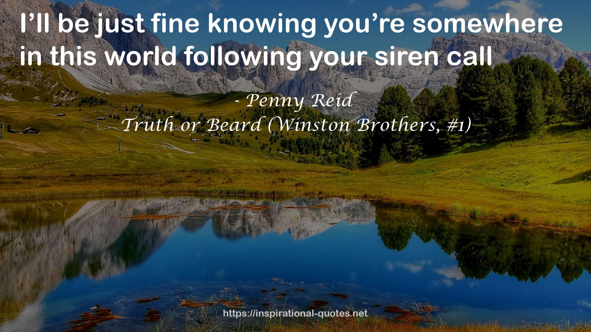 Truth or Beard (Winston Brothers, #1) QUOTES