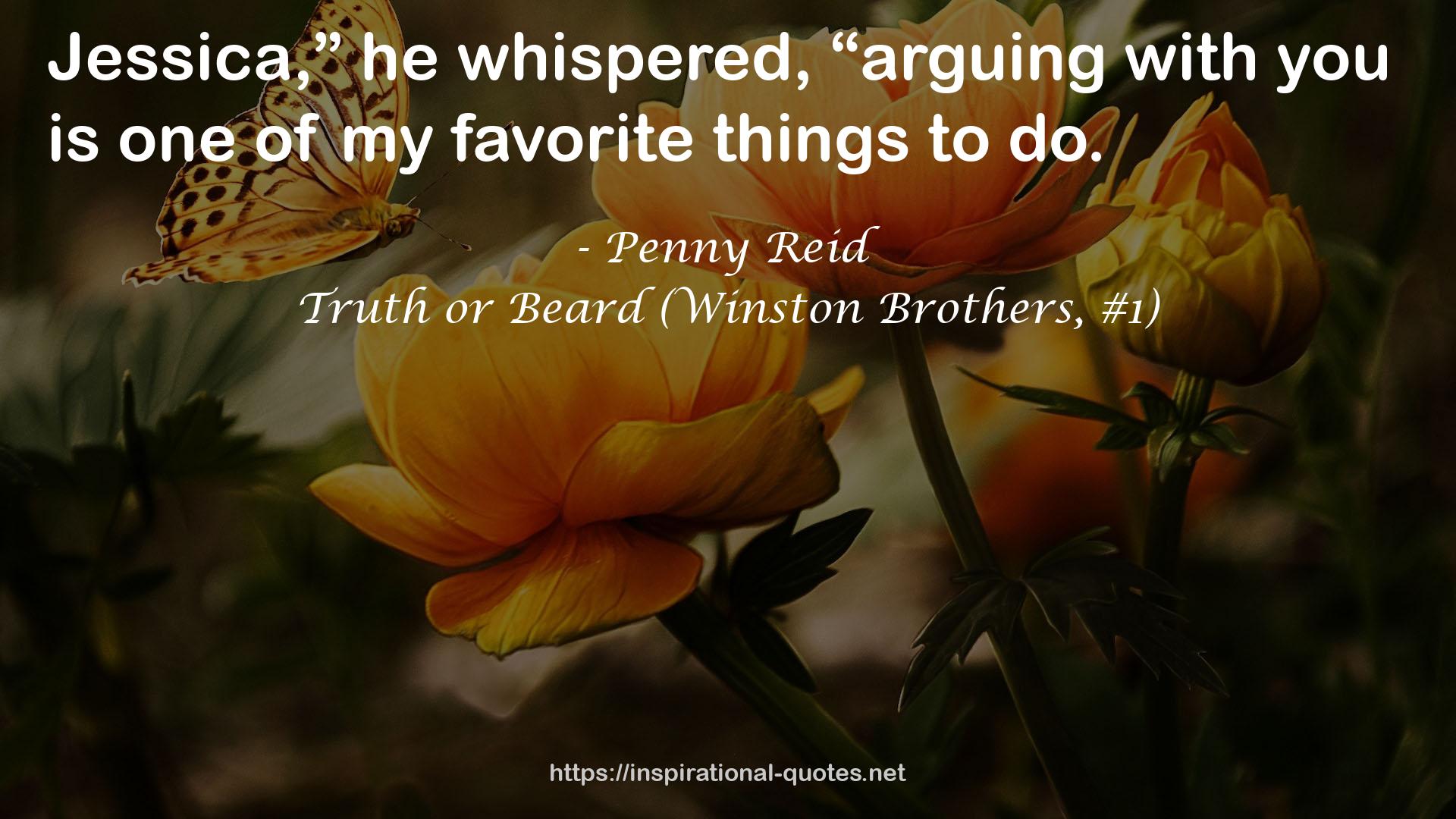 Truth or Beard (Winston Brothers, #1) QUOTES