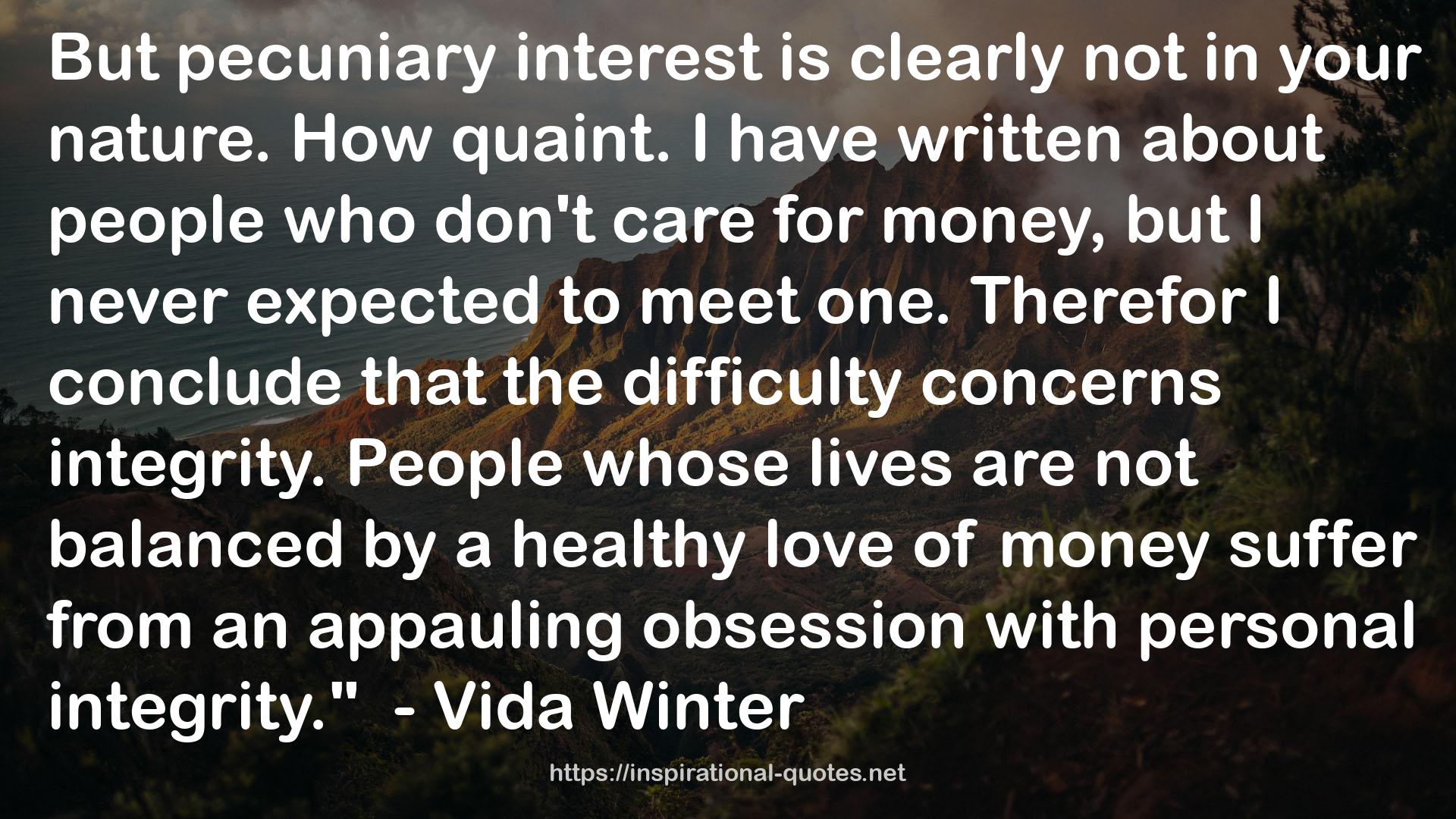 pecuniary interest  QUOTES