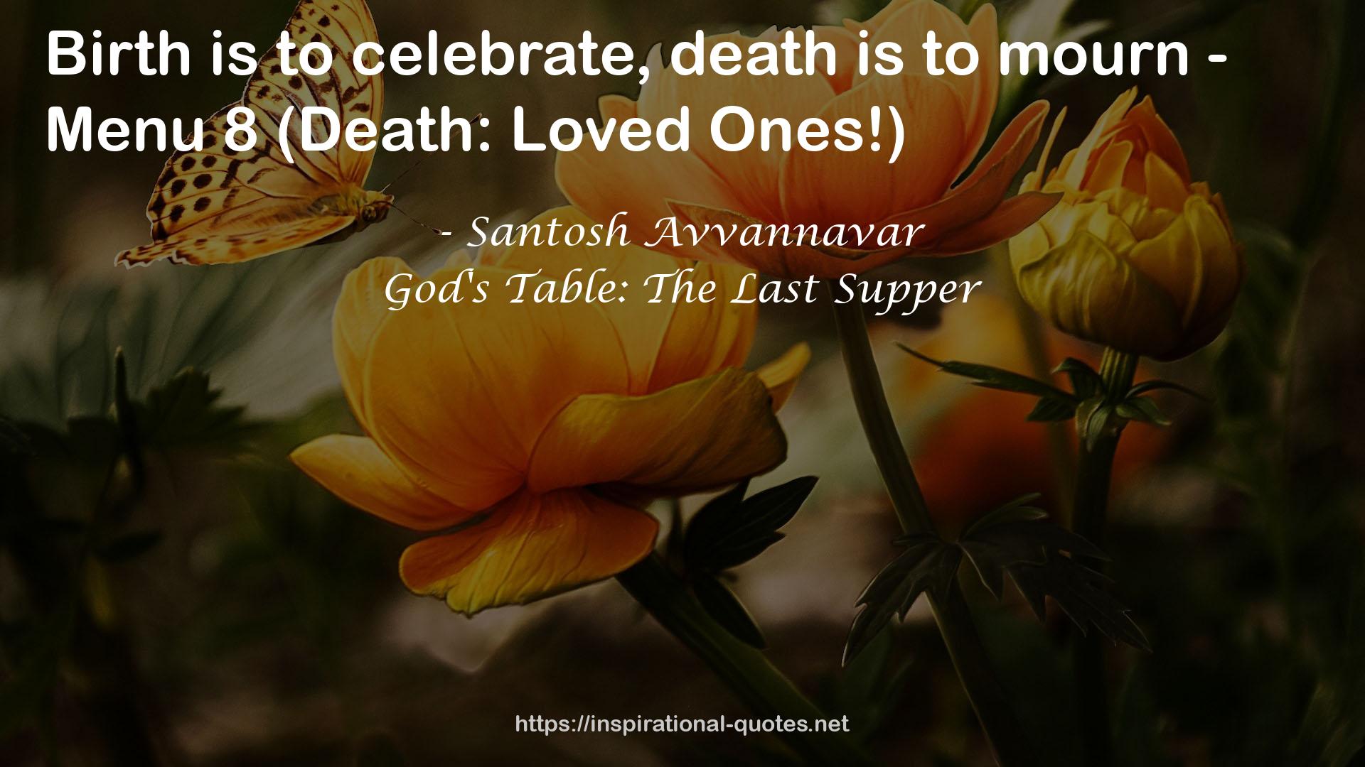 God's Table: The Last Supper QUOTES