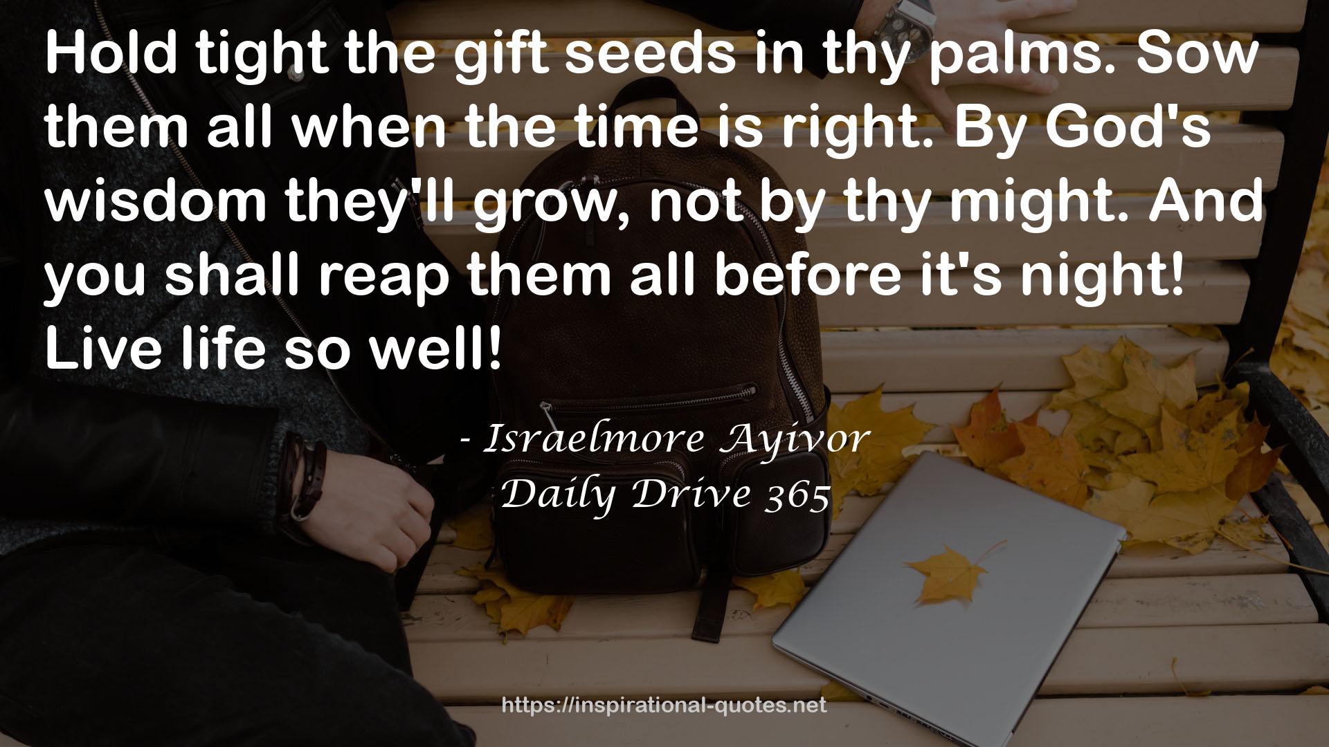 the gift seeds  QUOTES