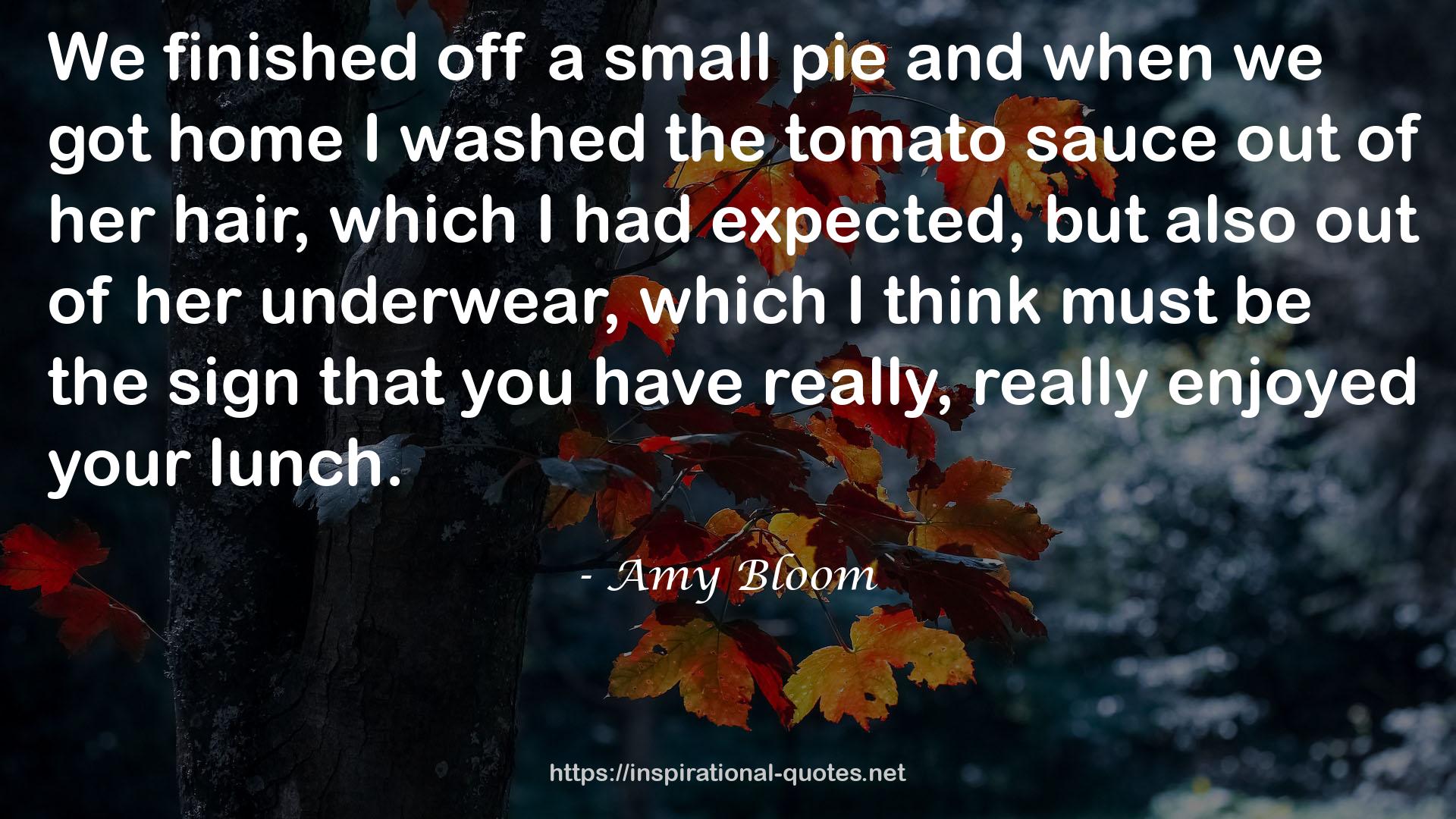 Amy Bloom QUOTES