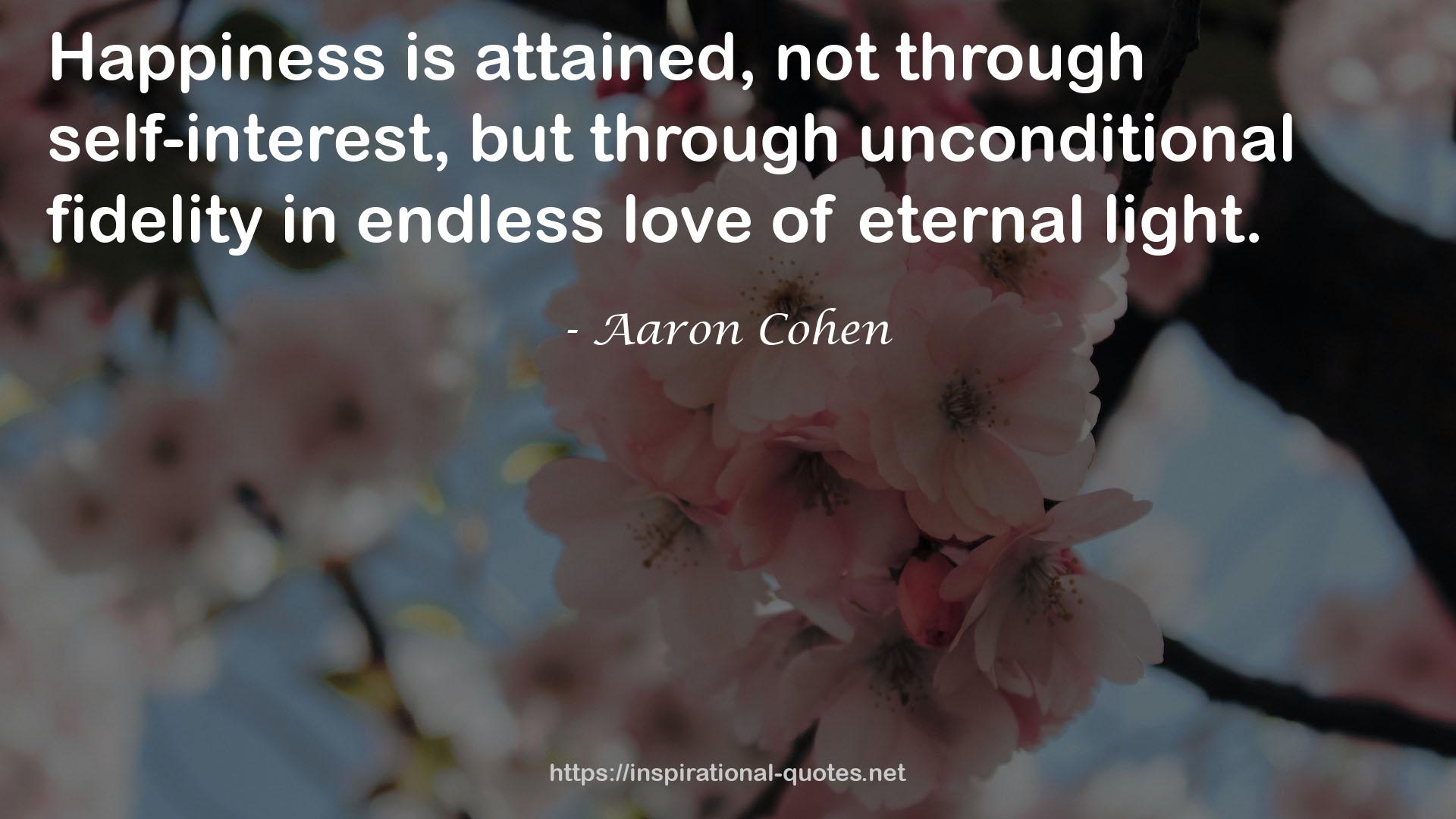 Aaron Cohen QUOTES