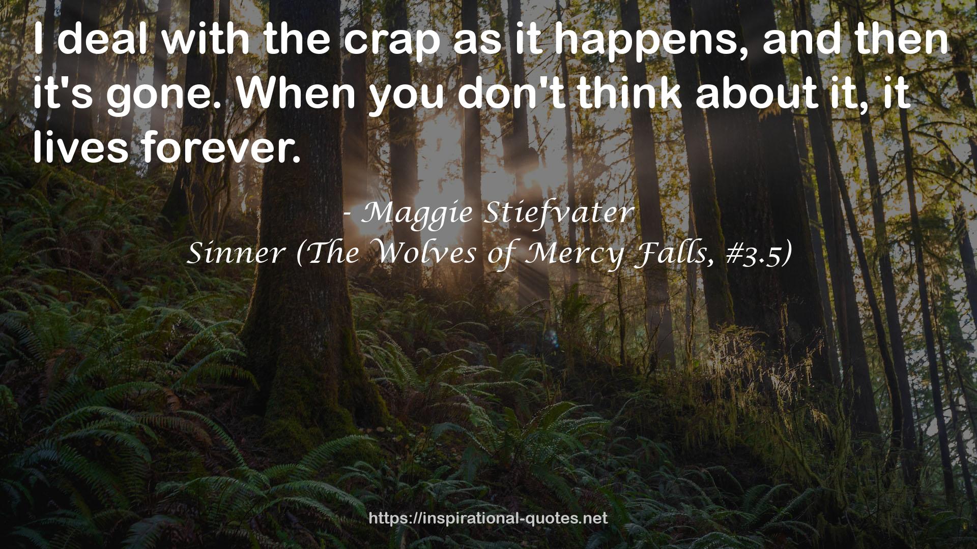 Sinner (The Wolves of Mercy Falls, #3.5) QUOTES