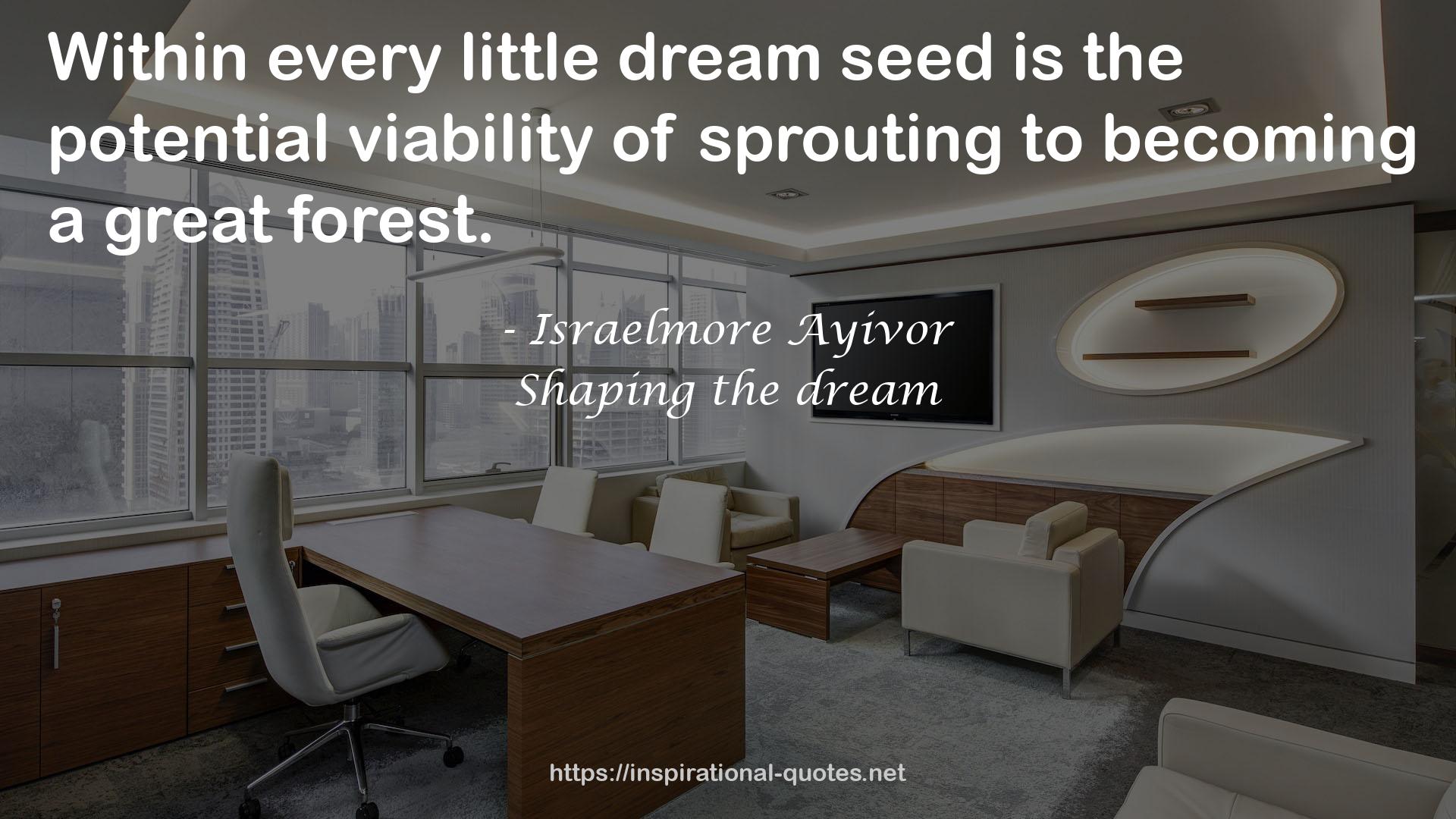 every little dream seed  QUOTES