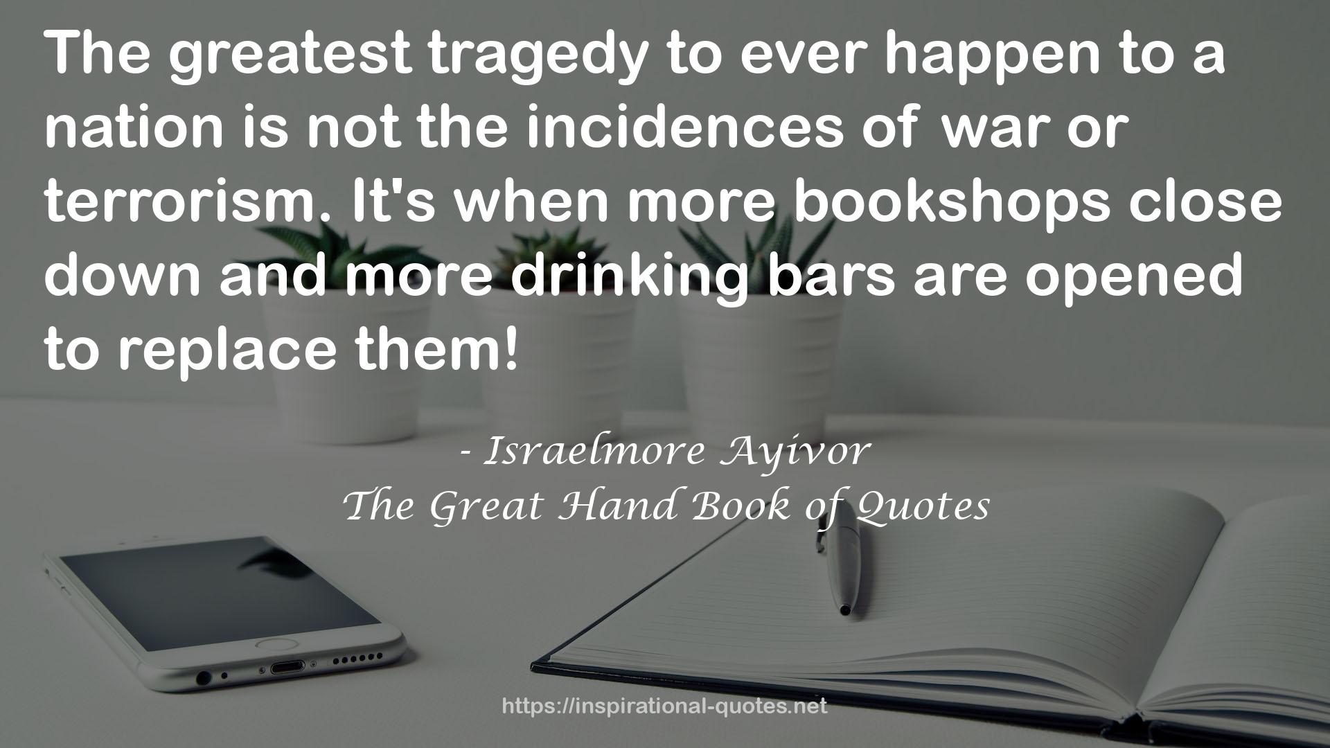 more drinking bars  QUOTES