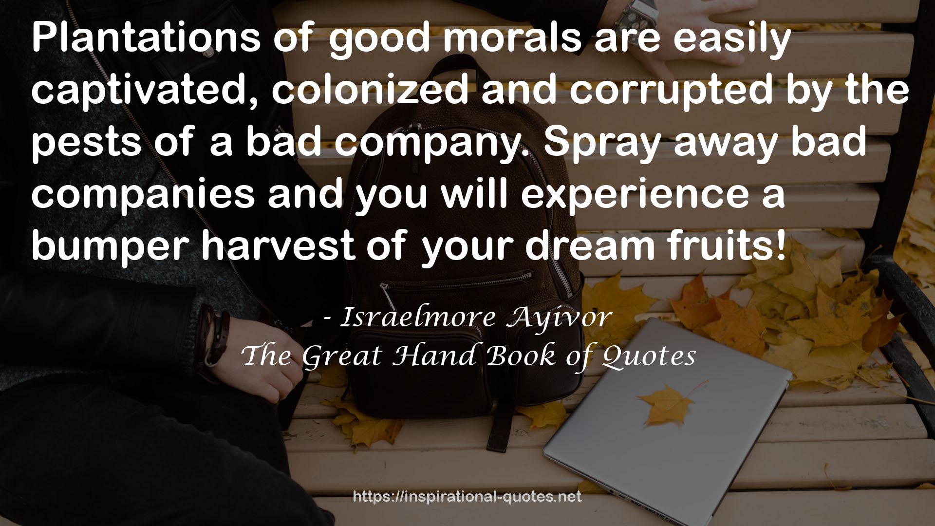 good morals  QUOTES