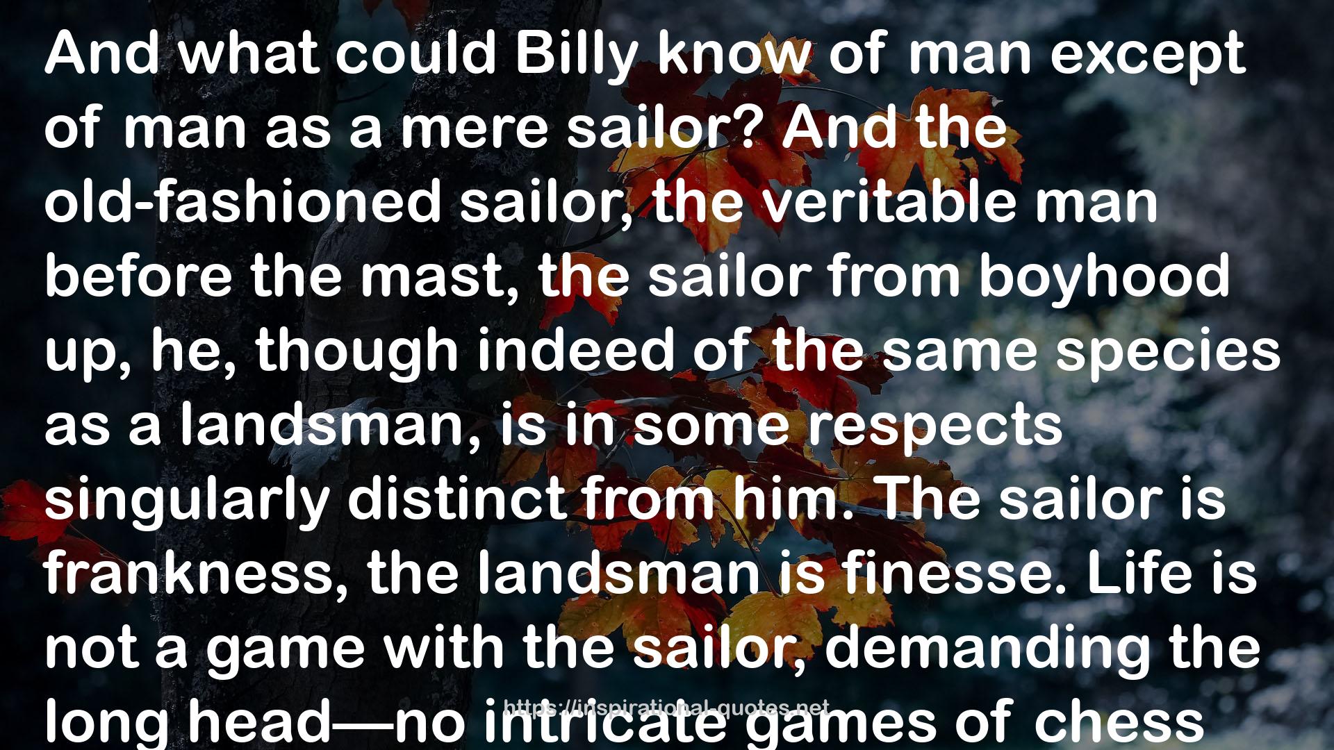 Billy Budd, Bartleby, and Other Stories QUOTES