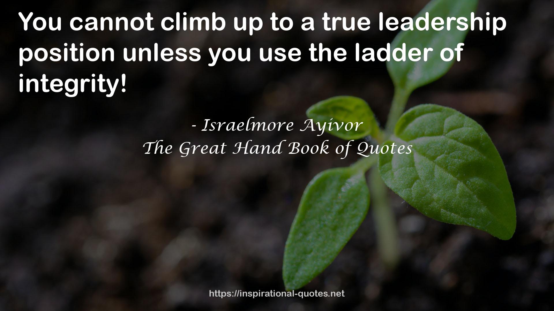 a true leadership position  QUOTES