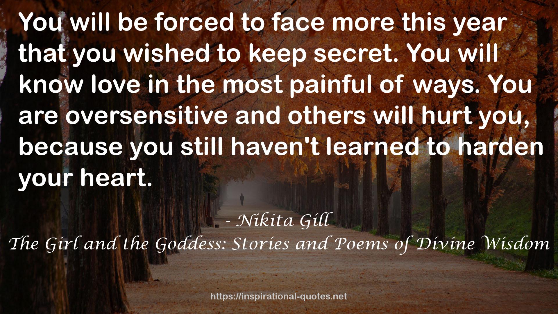 The Girl and the Goddess: Stories and Poems of Divine Wisdom QUOTES