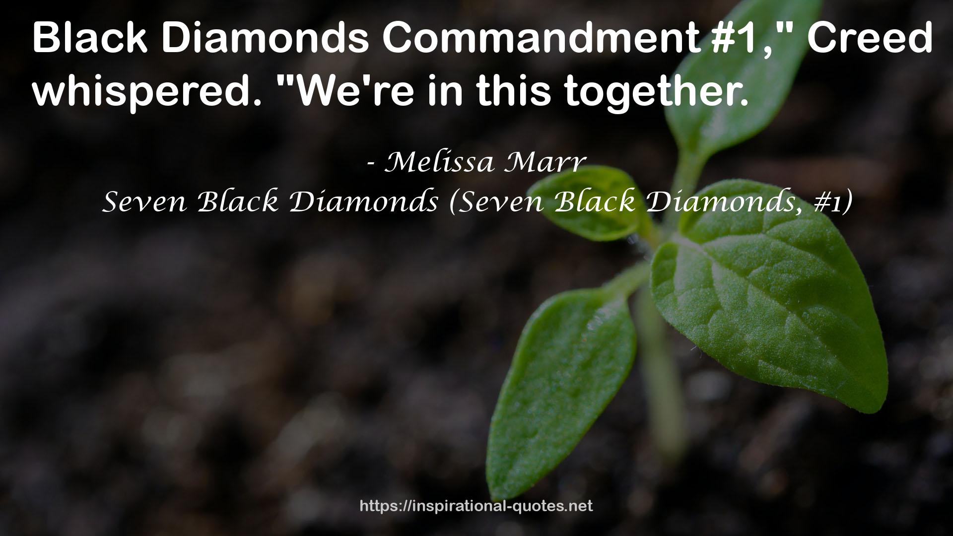Seven Black Diamonds (Seven Black Diamonds, #1) QUOTES