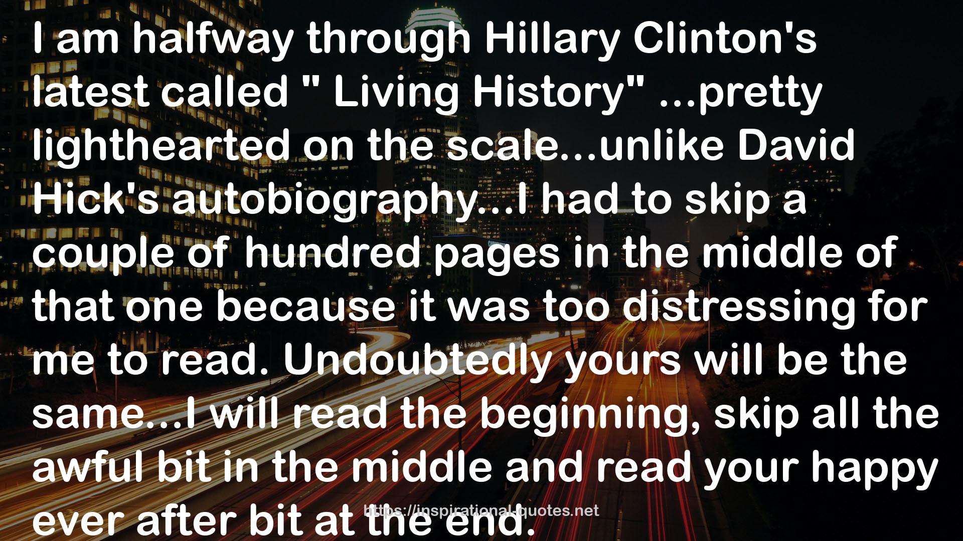 Hillary Clinton's  QUOTES