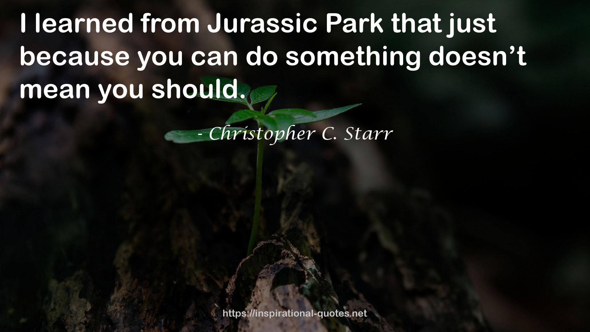 Christopher C. Starr QUOTES