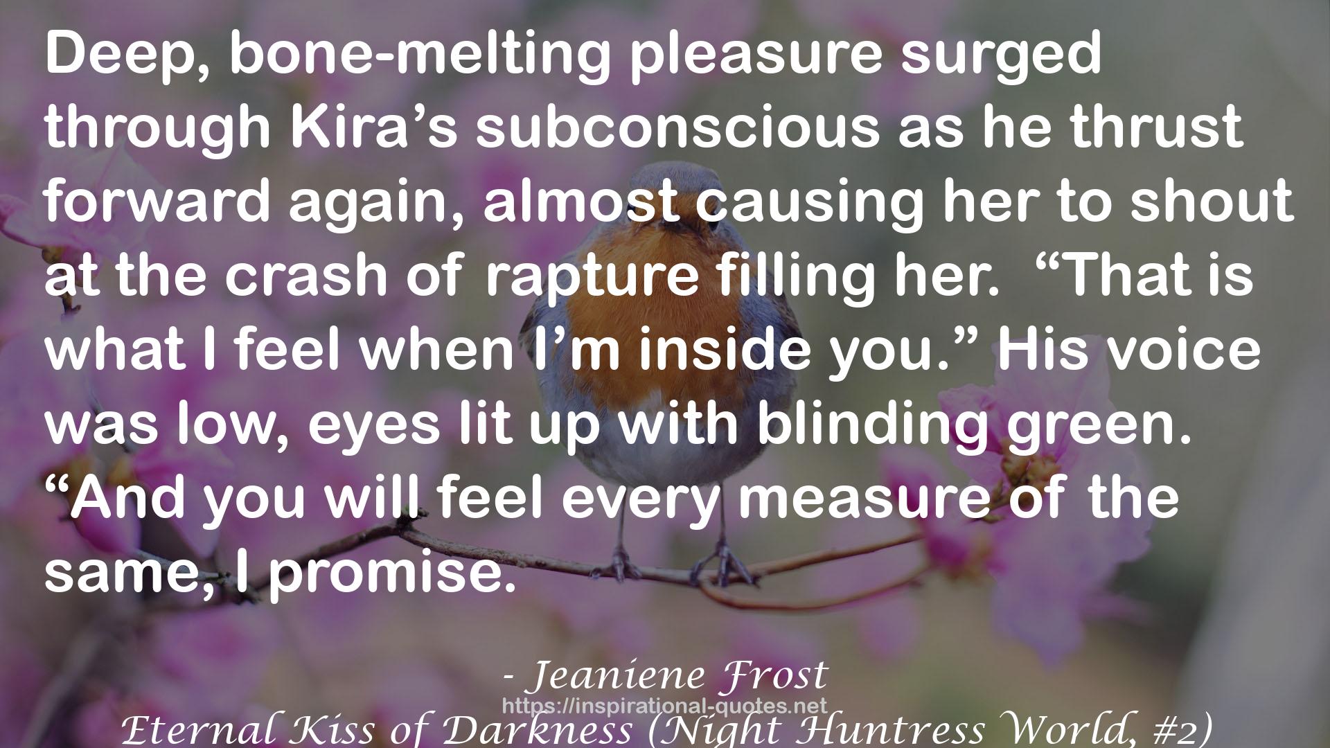 Eternal Kiss of Darkness (Night Huntress World, #2) QUOTES