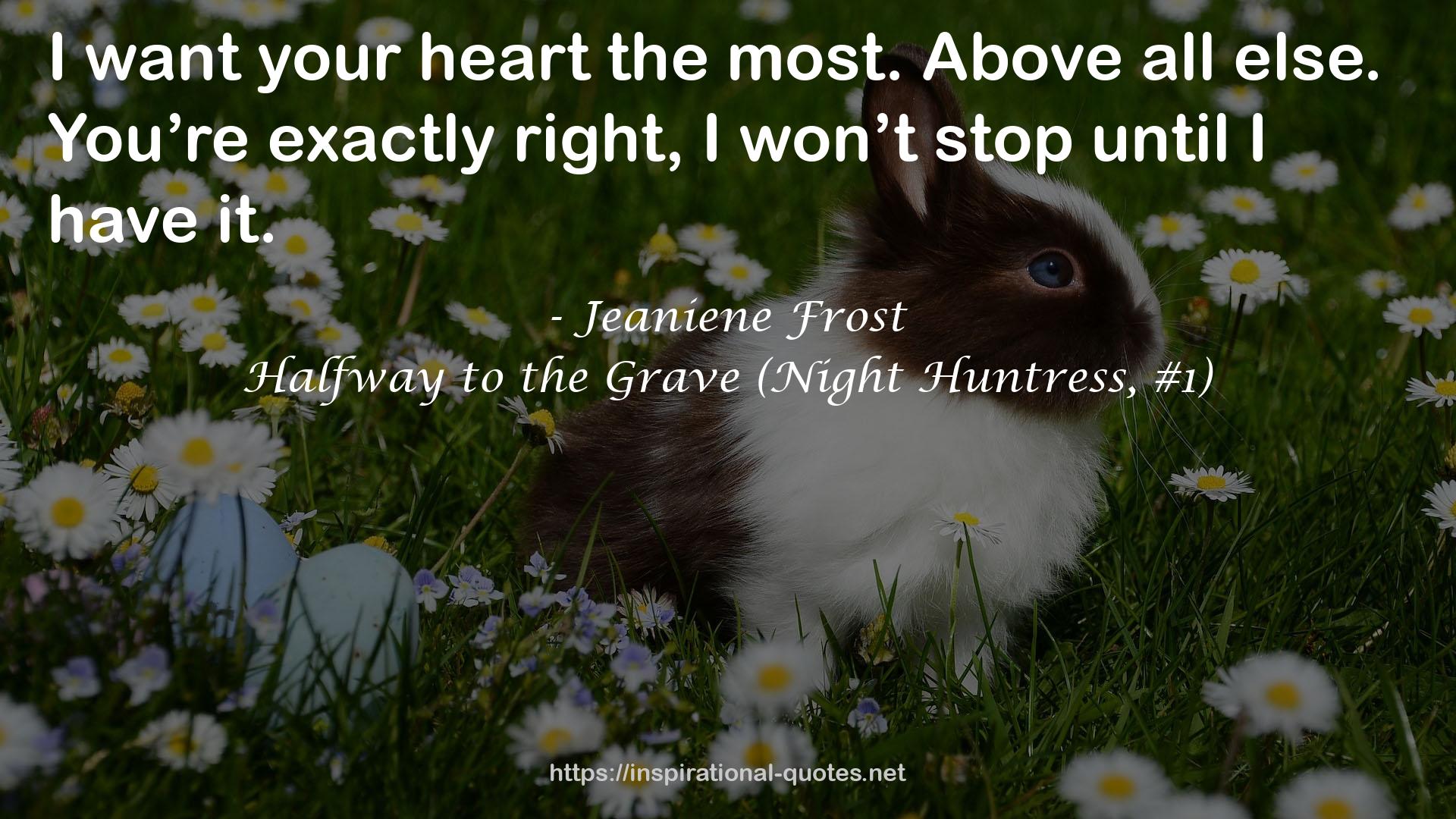 Halfway to the Grave (Night Huntress, #1) QUOTES