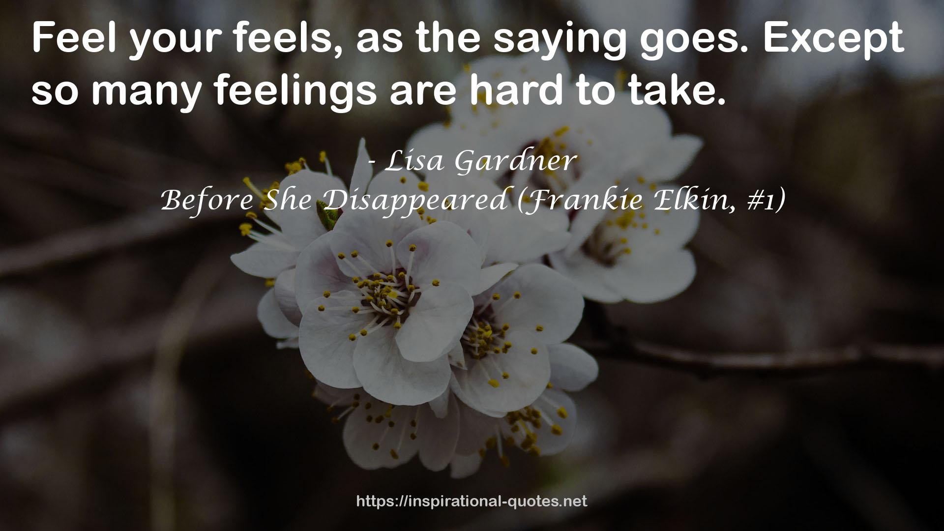 Before She Disappeared (Frankie Elkin, #1) QUOTES