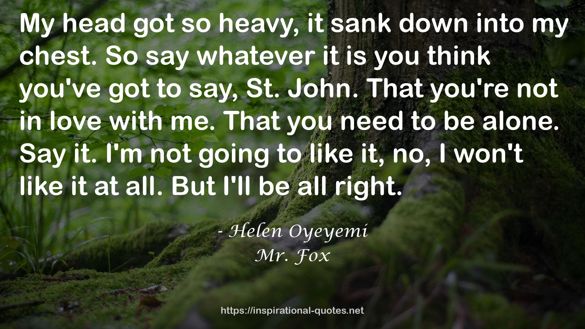 Mr. Fox QUOTES