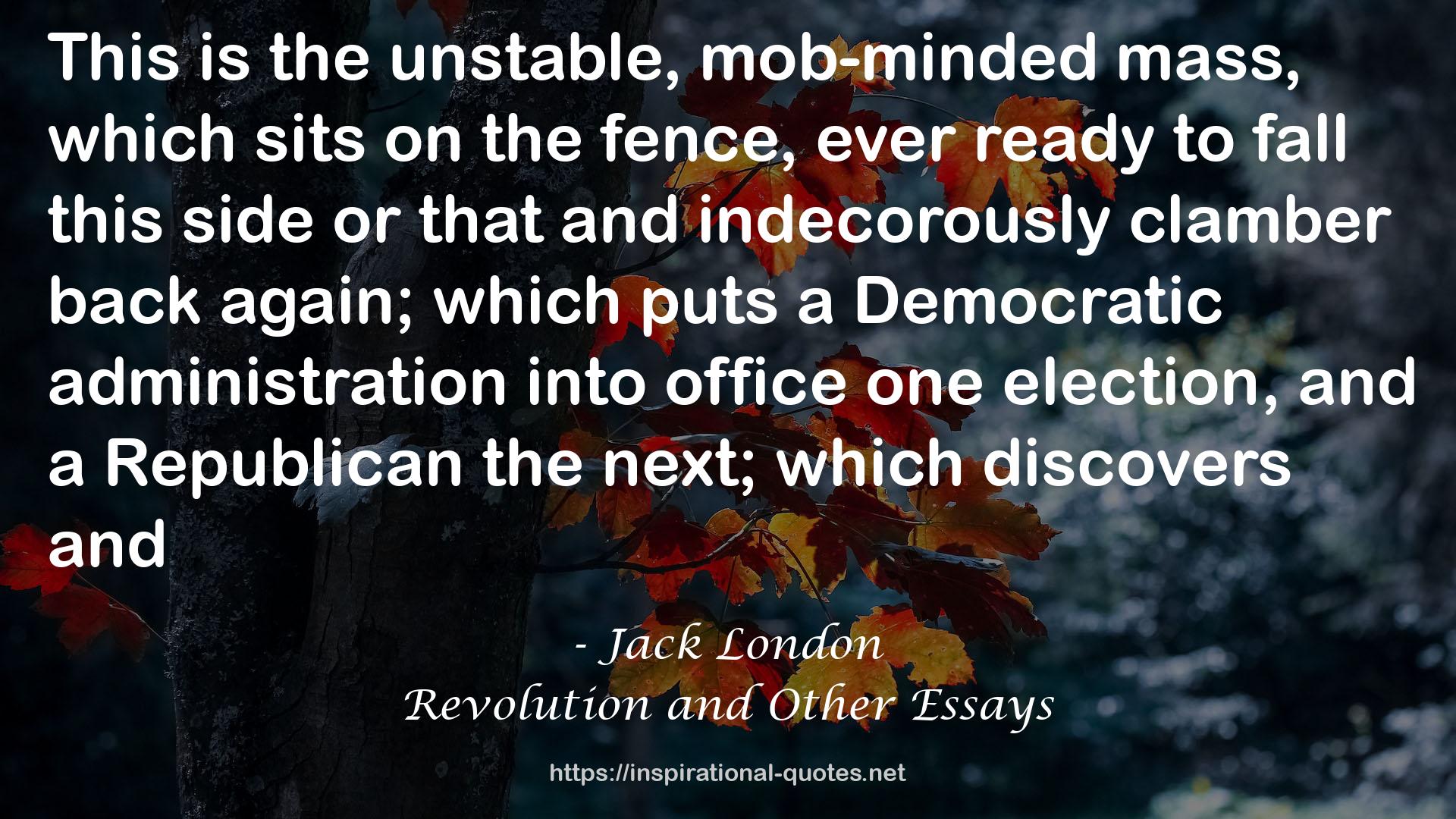 Revolution and Other Essays QUOTES