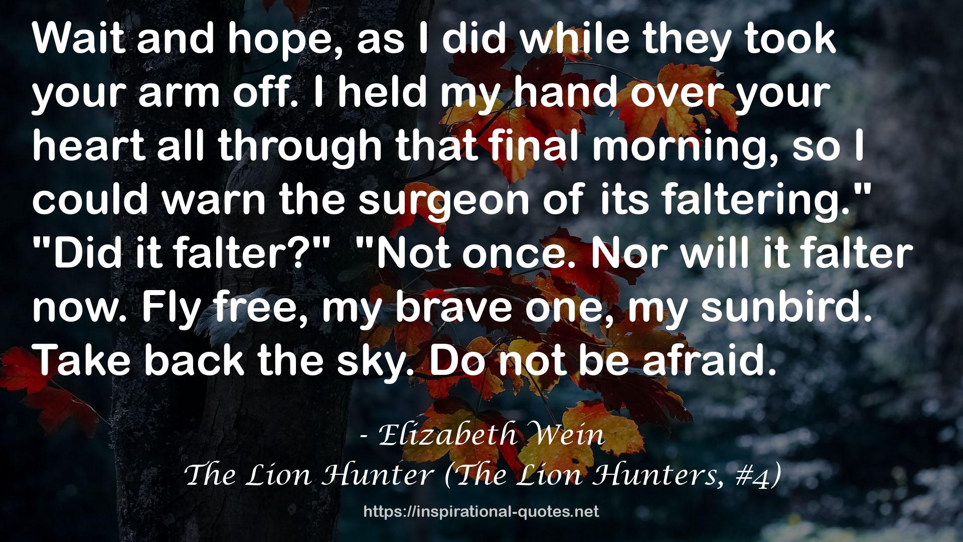 The Lion Hunter (The Lion Hunters, #4) QUOTES