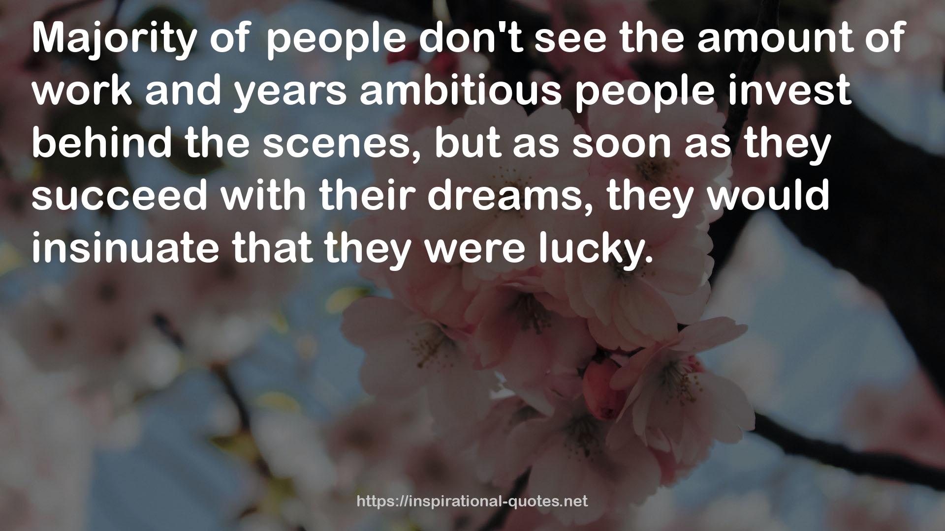 years ambitious people  QUOTES