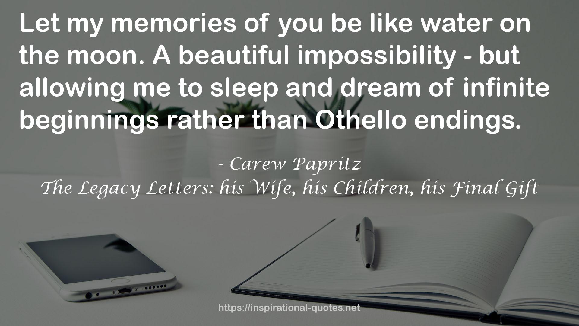 A beautiful impossibility  QUOTES
