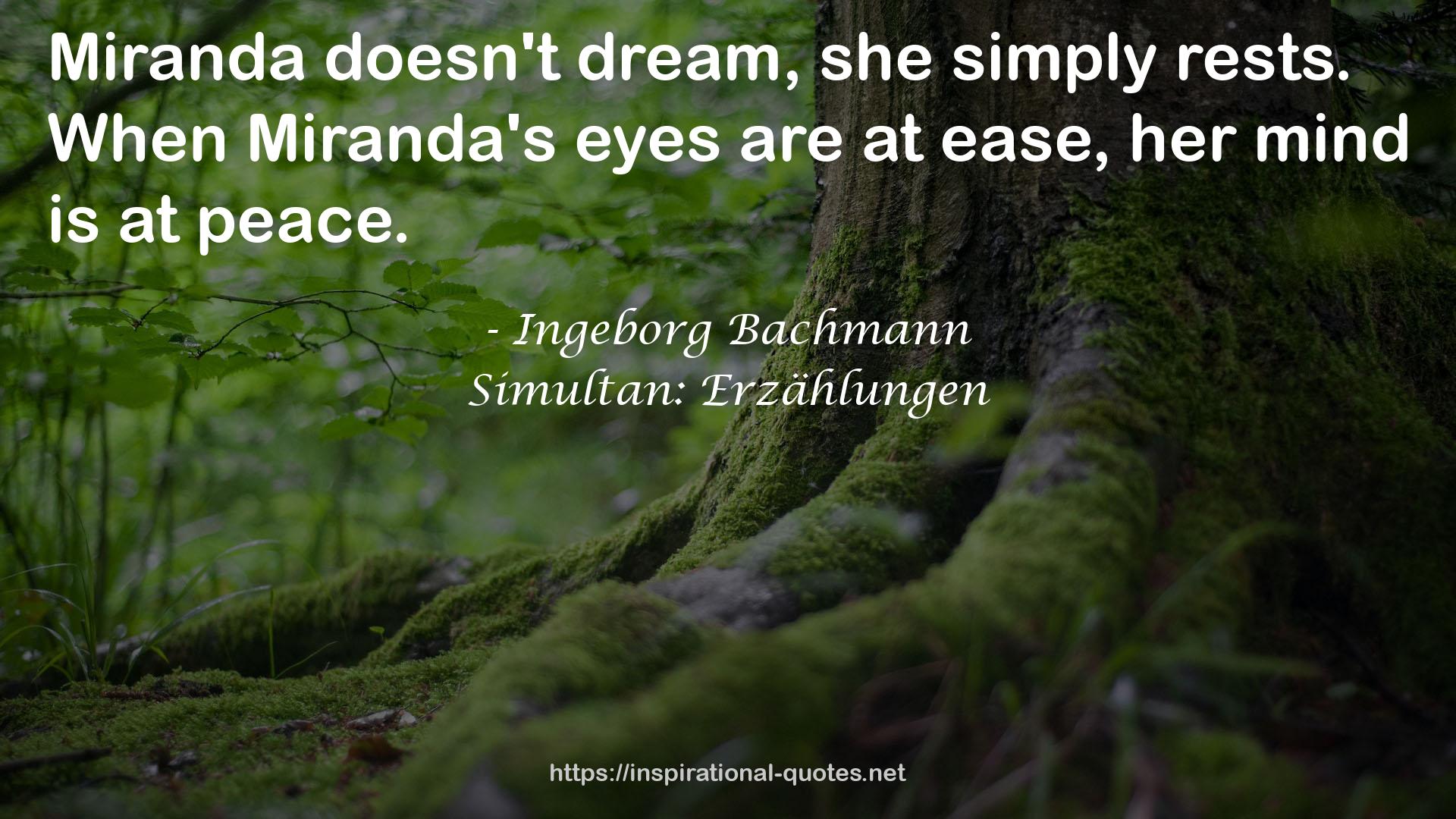 Miranda's eyes  QUOTES