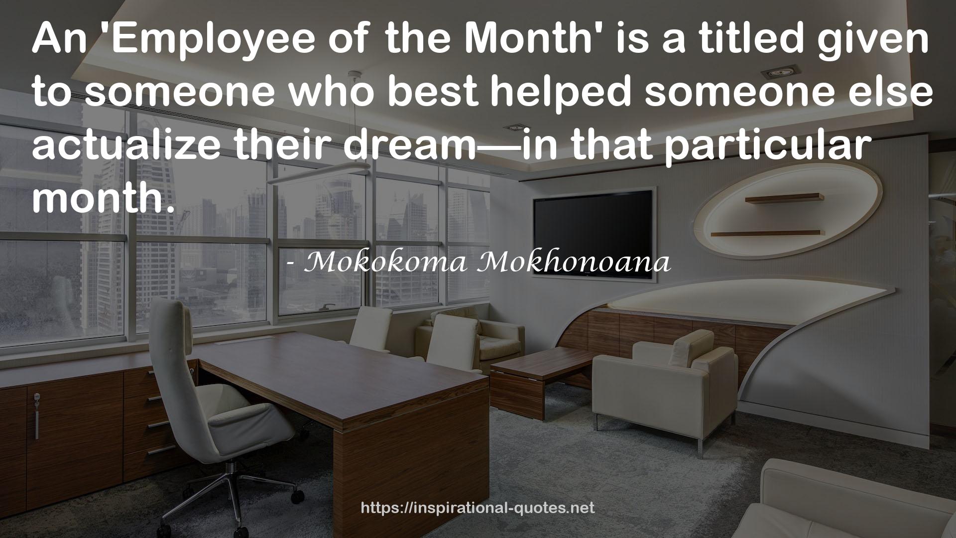 'Employee of the Month'  QUOTES