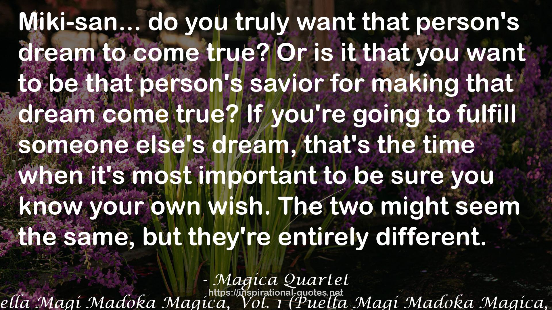 that person's dream  QUOTES