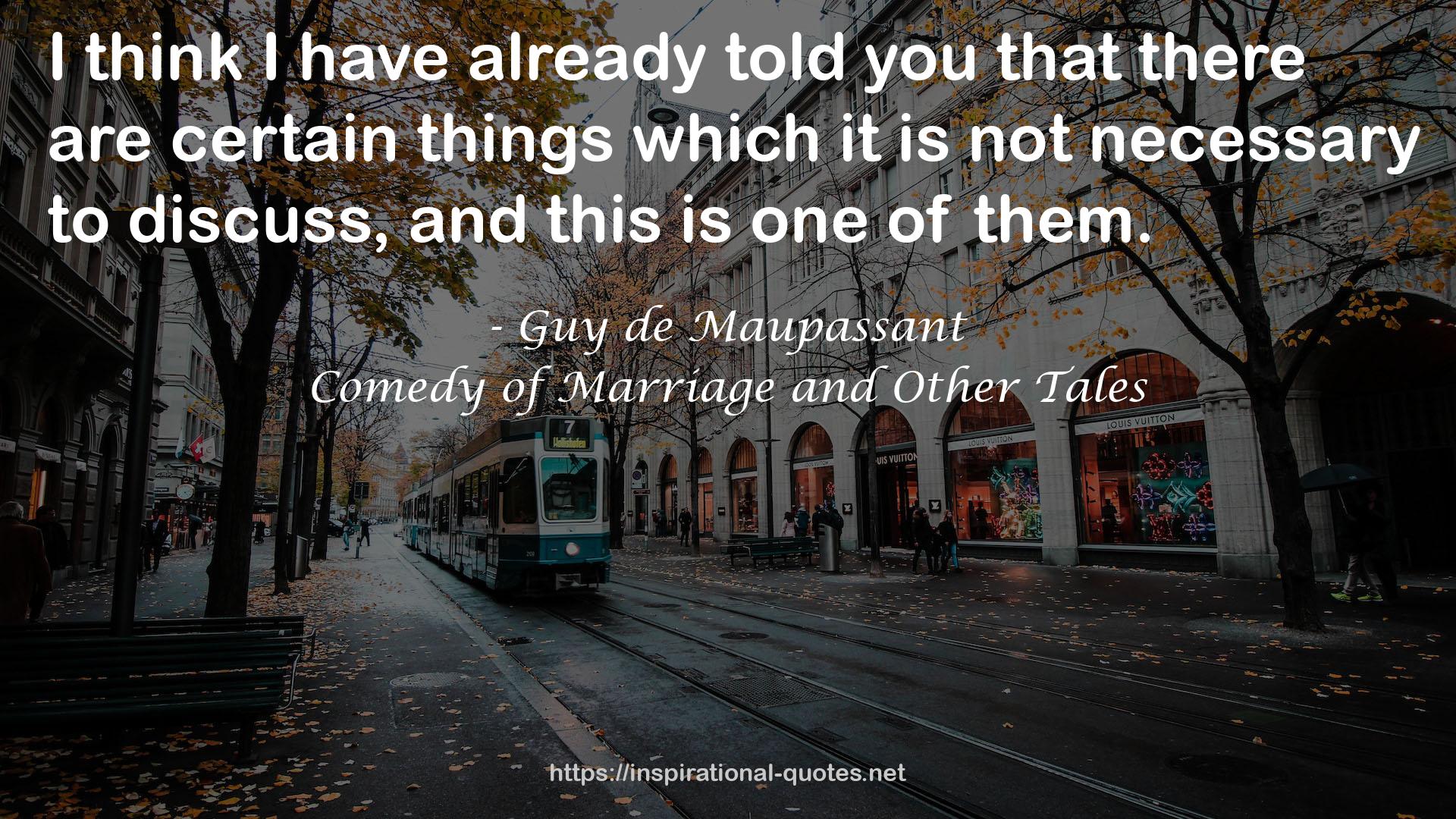 Comedy of Marriage and Other Tales QUOTES